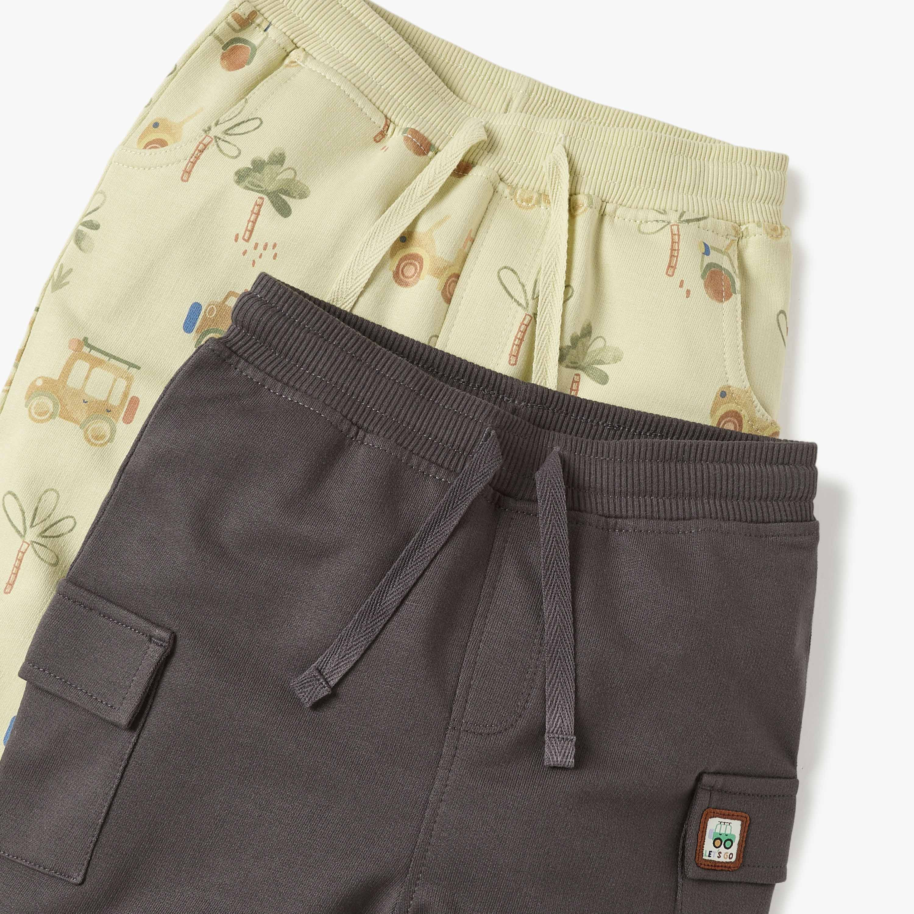 Juniors Assorted Joggers with Drawstring Closure - Set of 2-baby-boys-clothing-bottoms-joggersandtrackpants-image-4