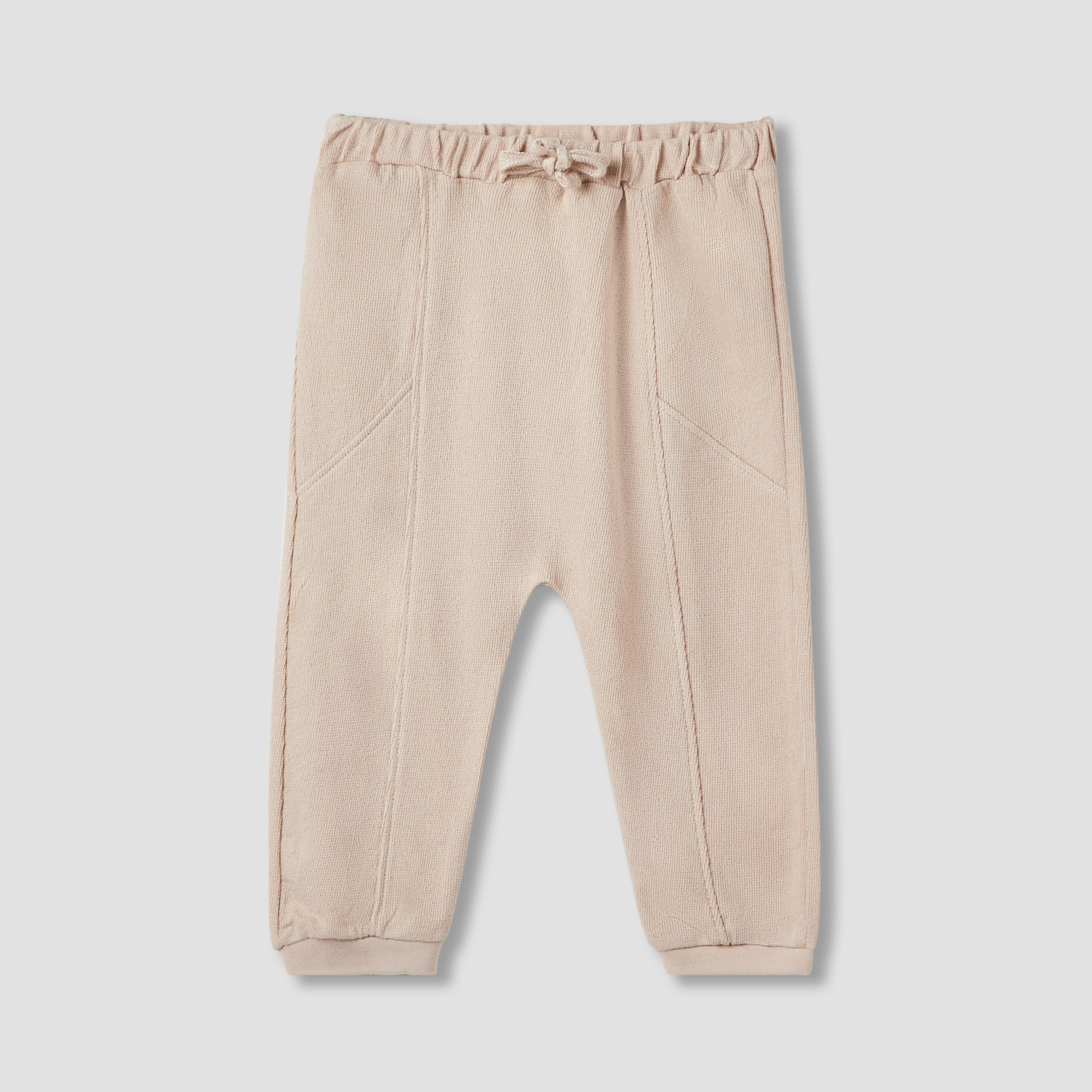 Juniors Textured Joggers with Bow Detail - Set of 2-baby-boys-clothing-bottoms-joggersandtrackpants-image-3