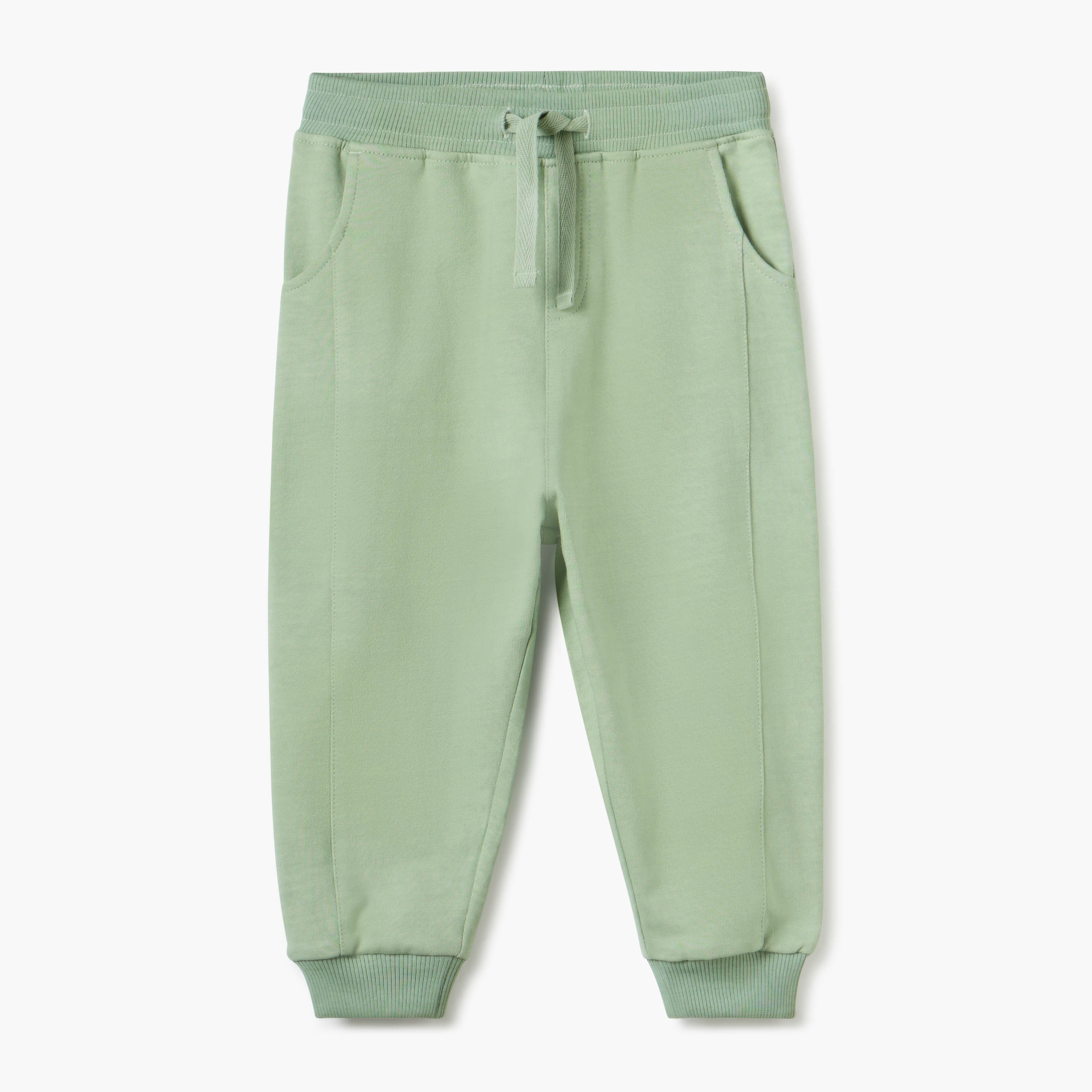 Juniors Solid Joggers with Drawstring Closure and Pockets-baby-boys-clothing-bottoms-joggersandtrackpants-image-1