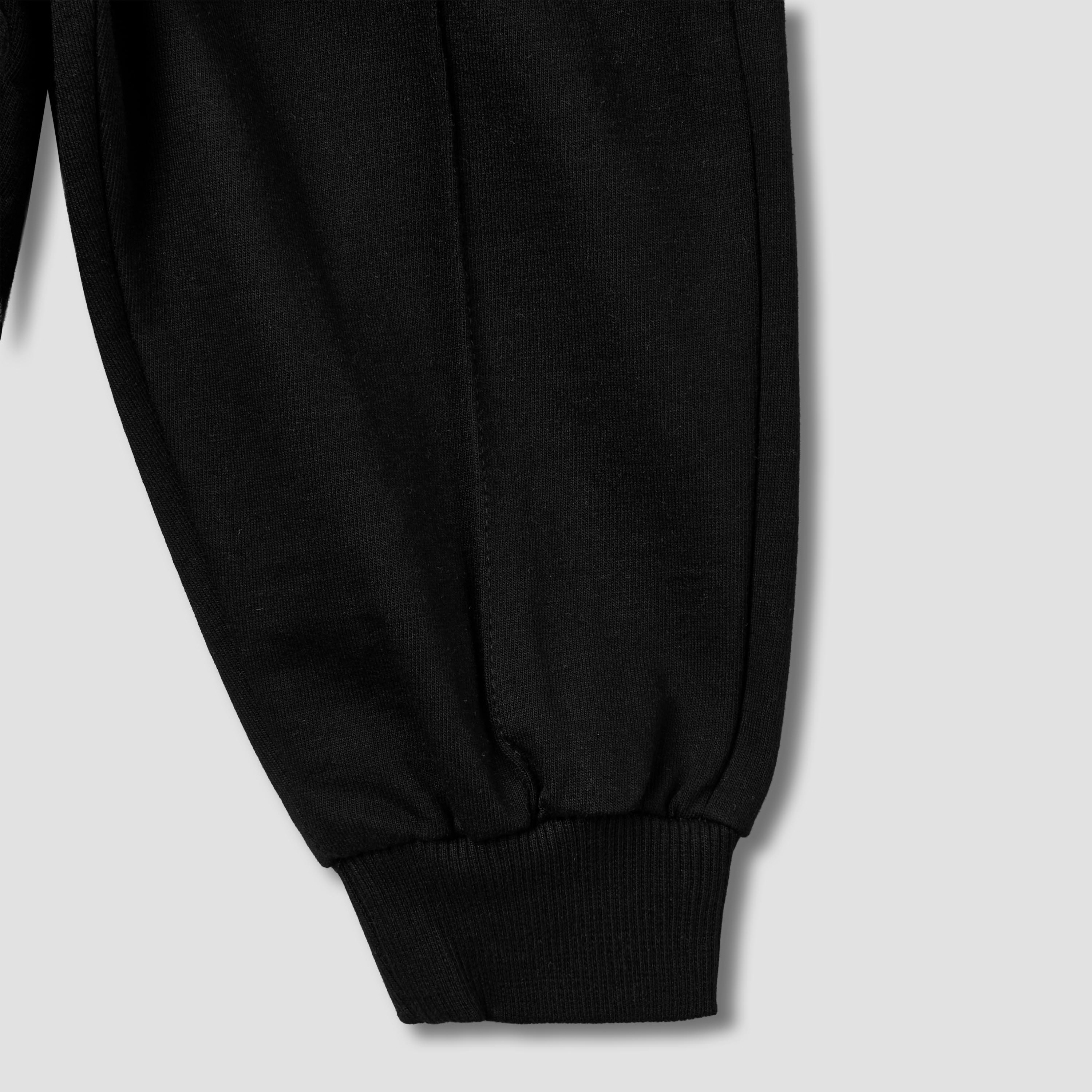 Juniors Panelled Joggers with Drawstring Closure and Pockets-baby-boys-clothing-bottoms-joggersandtrackpants-image-4