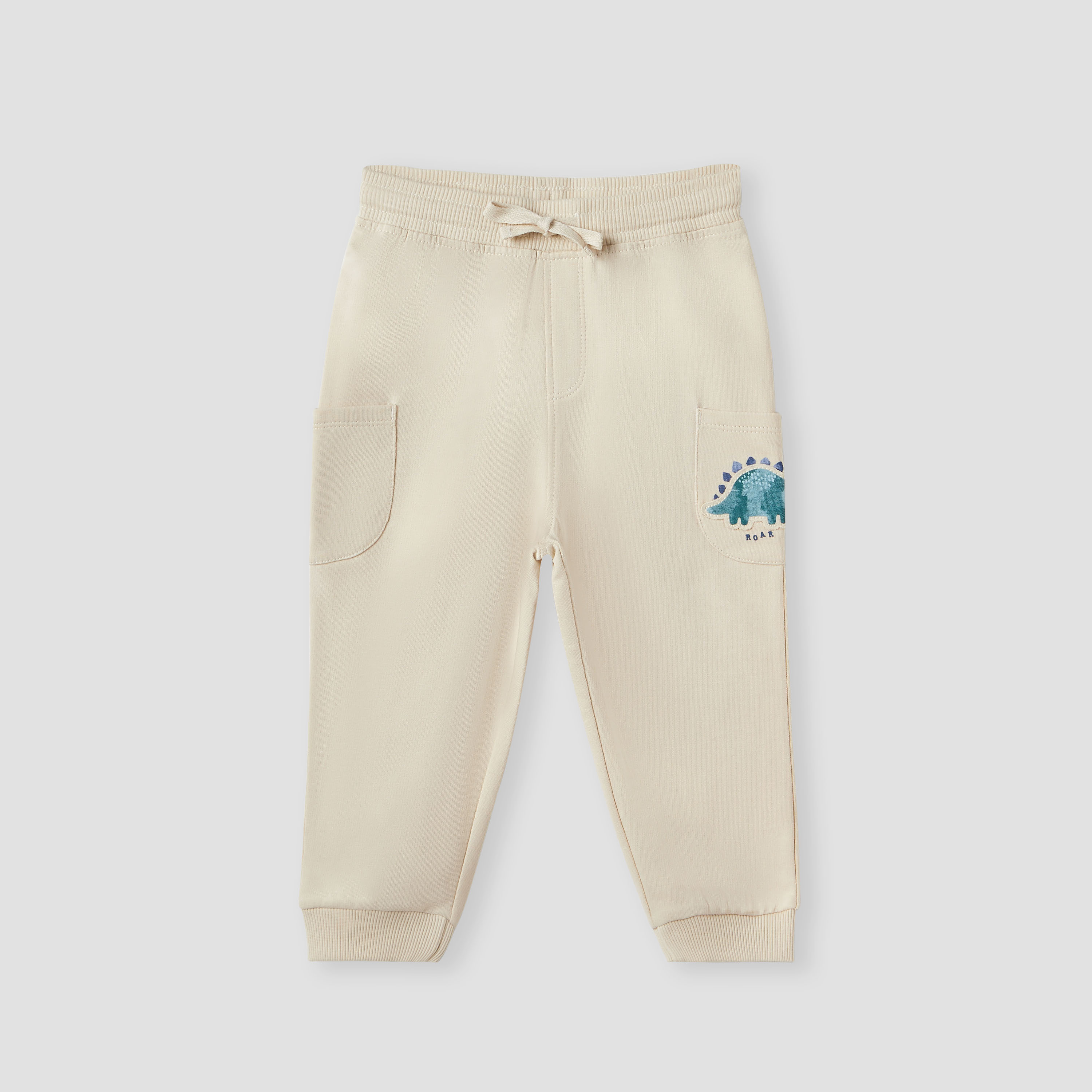 Juniors Solid Joggers with Drawstring Closure and Pockets - Set of 2-baby-boys-clothing-bottoms-joggersandtrackpants-image-3