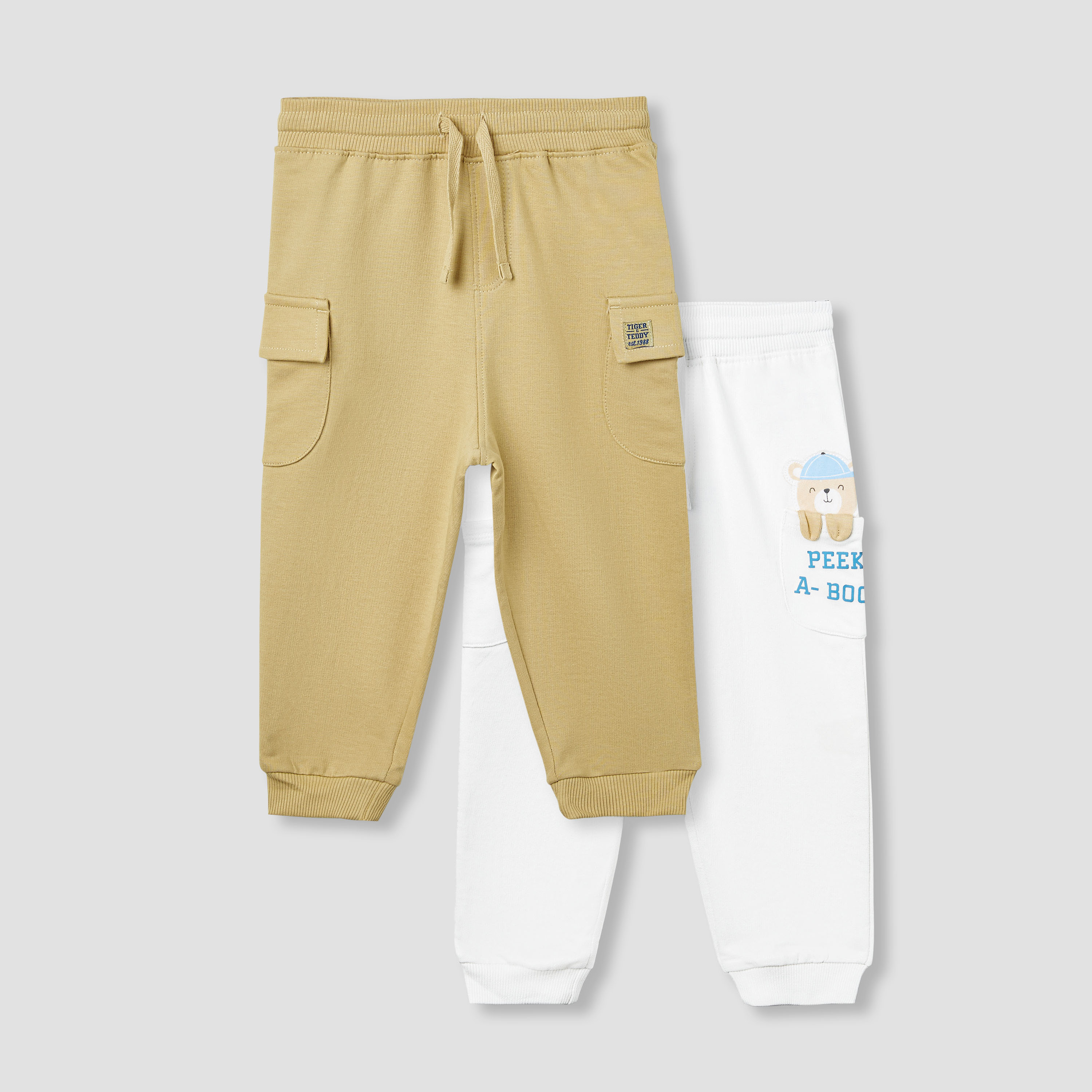 Juniors Assorted Joggers with Drawstring Closure - Set of 2-baby-boys-clothing-bottoms-joggersandtrackpants-image-1