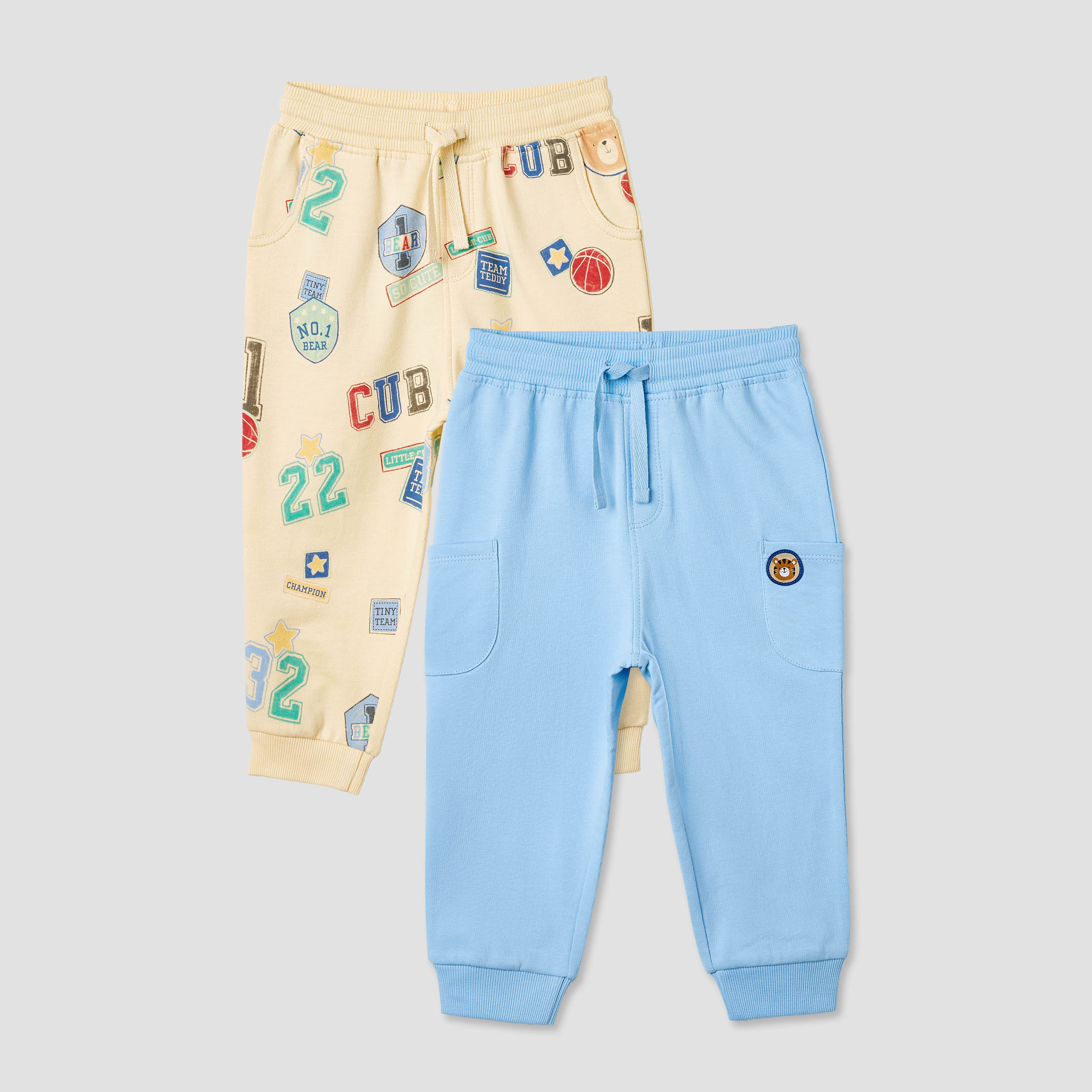 بنطلون رياضي برباط إغلاق وطبعات من جونيورز - طقم من قطعتين-baby-boys-clothing-bottoms-joggersandtrackpants-image-5