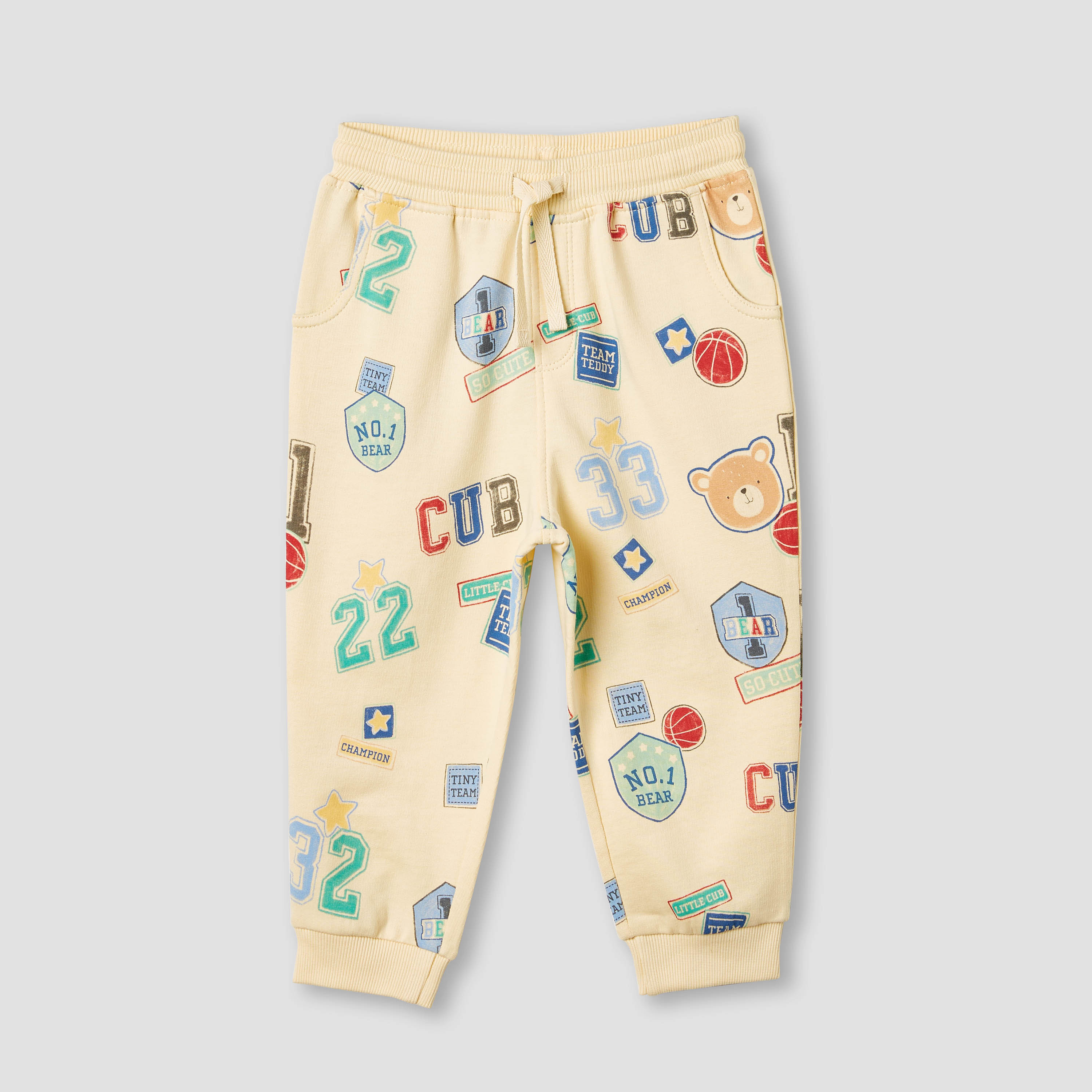 بنطلون رياضي برباط إغلاق وطبعات من جونيورز - طقم من قطعتين-baby-boys-clothing-bottoms-joggersandtrackpants-image-4