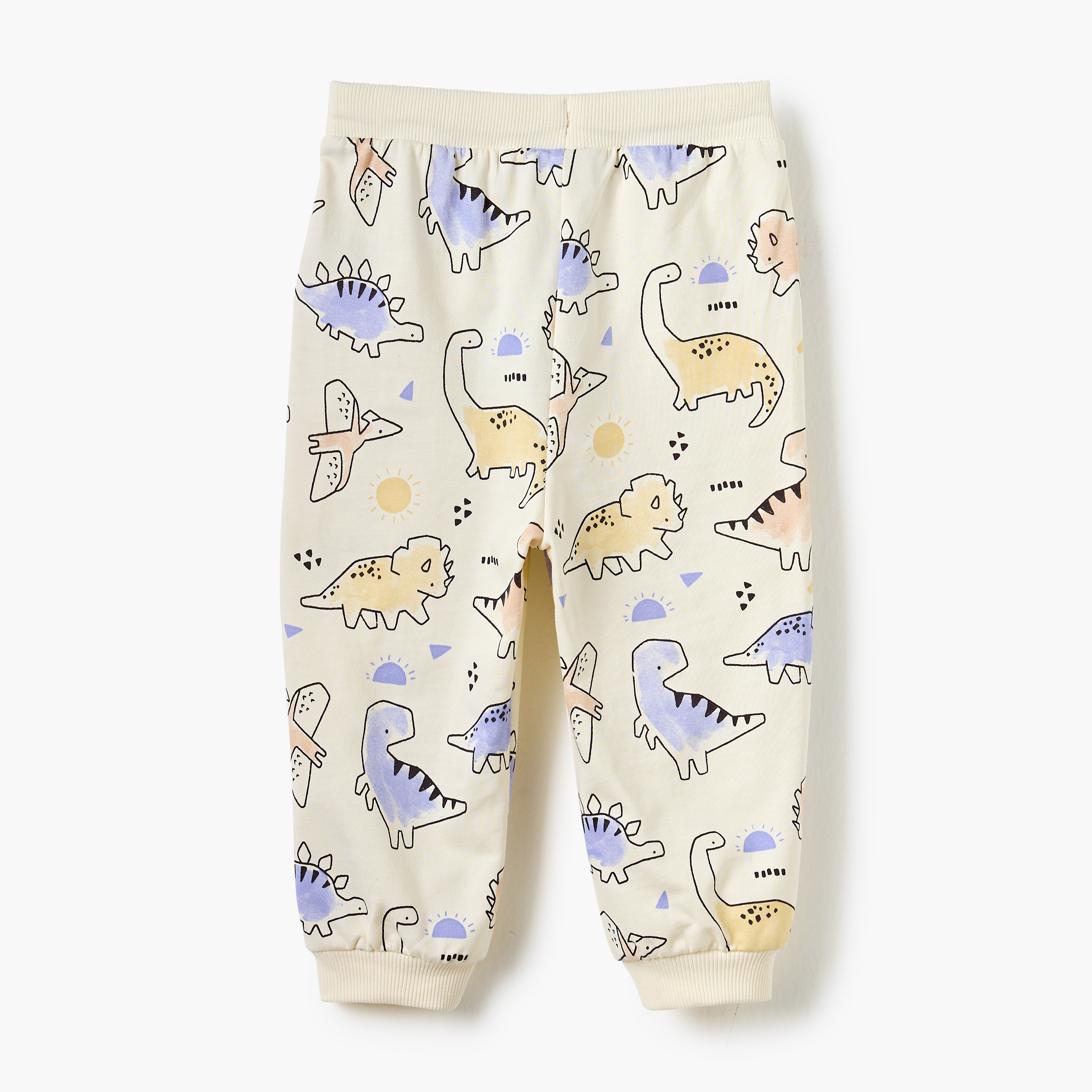 Juniors All-Over Dinosaur Print Joggers with Drawstring Closure-baby-boys-clothing-bottoms-joggersandtrackpants-image-2