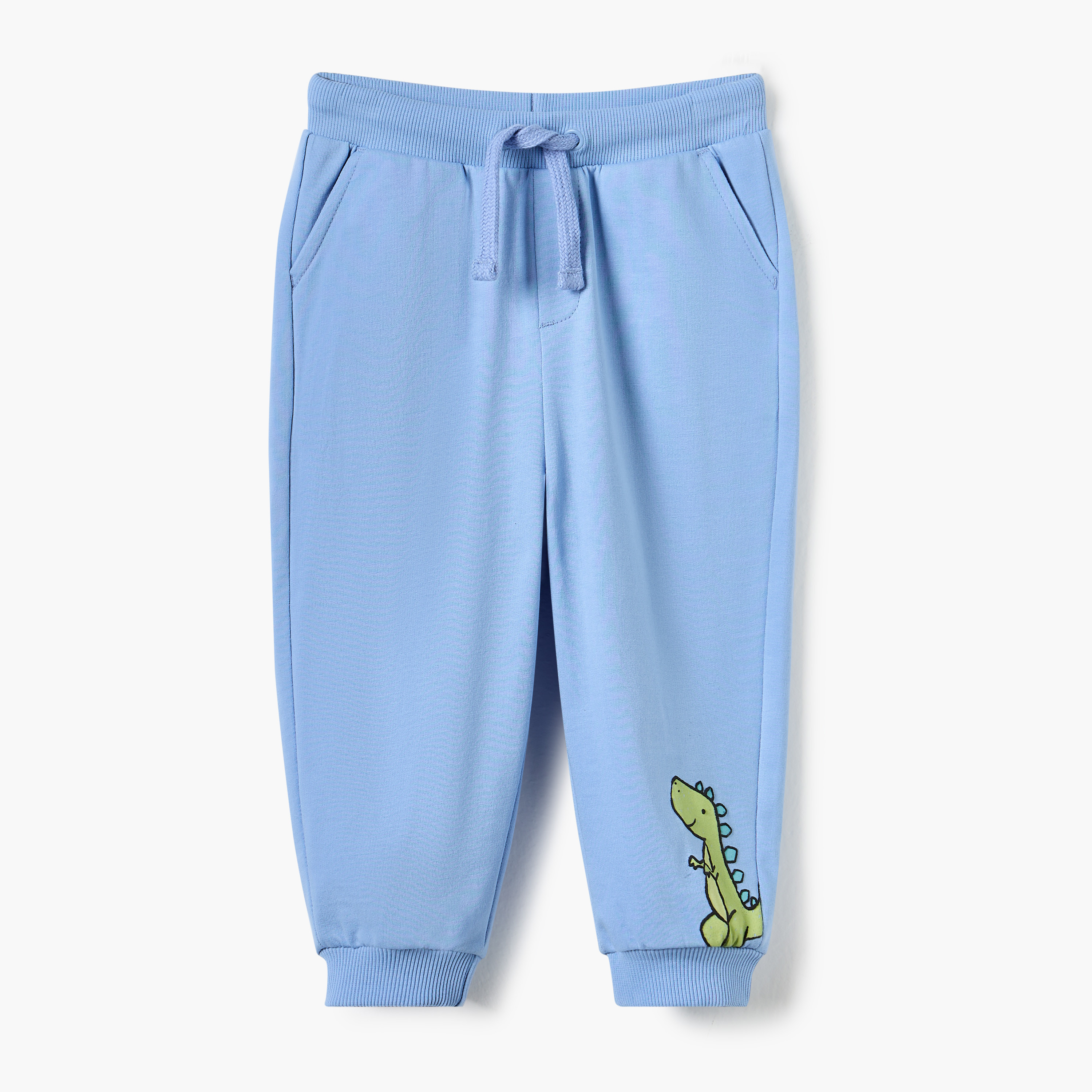 Juniors Dinosaur Print Joggers with Drawstring Closure-baby-boys-clothing-bottoms-joggersandtrackpants-image-1