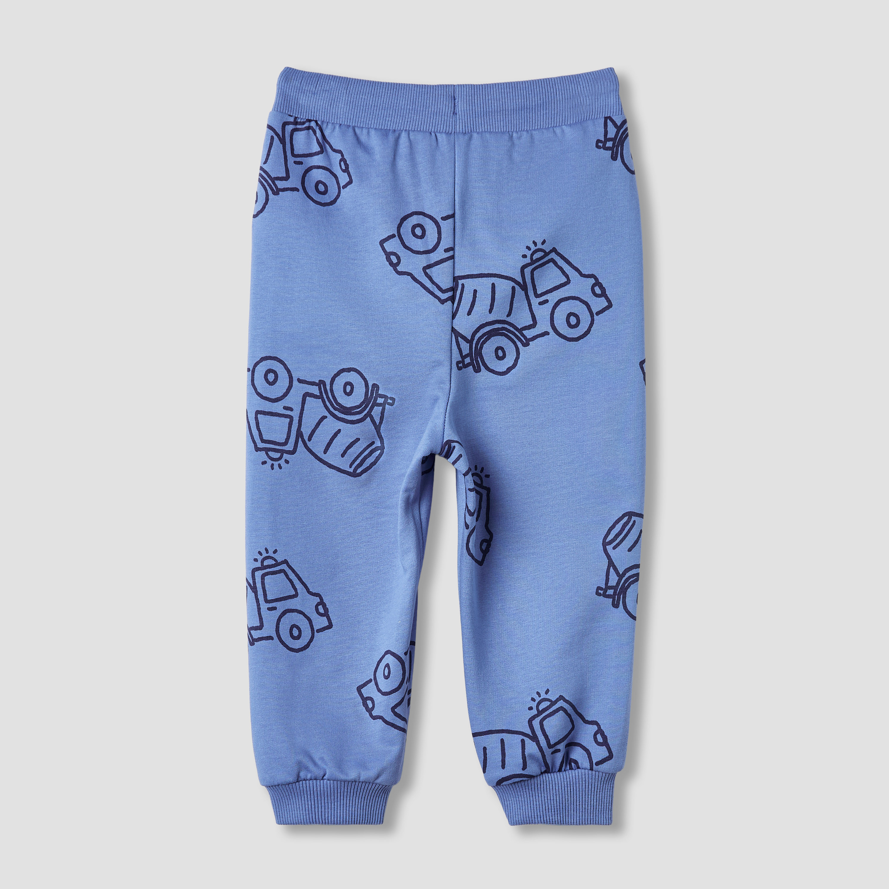 Juniors Truck Print Joggers with Pockets-baby-boys-clothing-bottoms-joggersandtrackpants-image-2