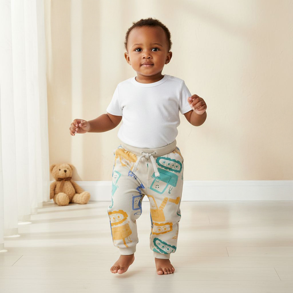 Juniors Construction Print Joggers with Pockets-baby-boys-clothing-bottoms-joggersandtrackpants-image-5