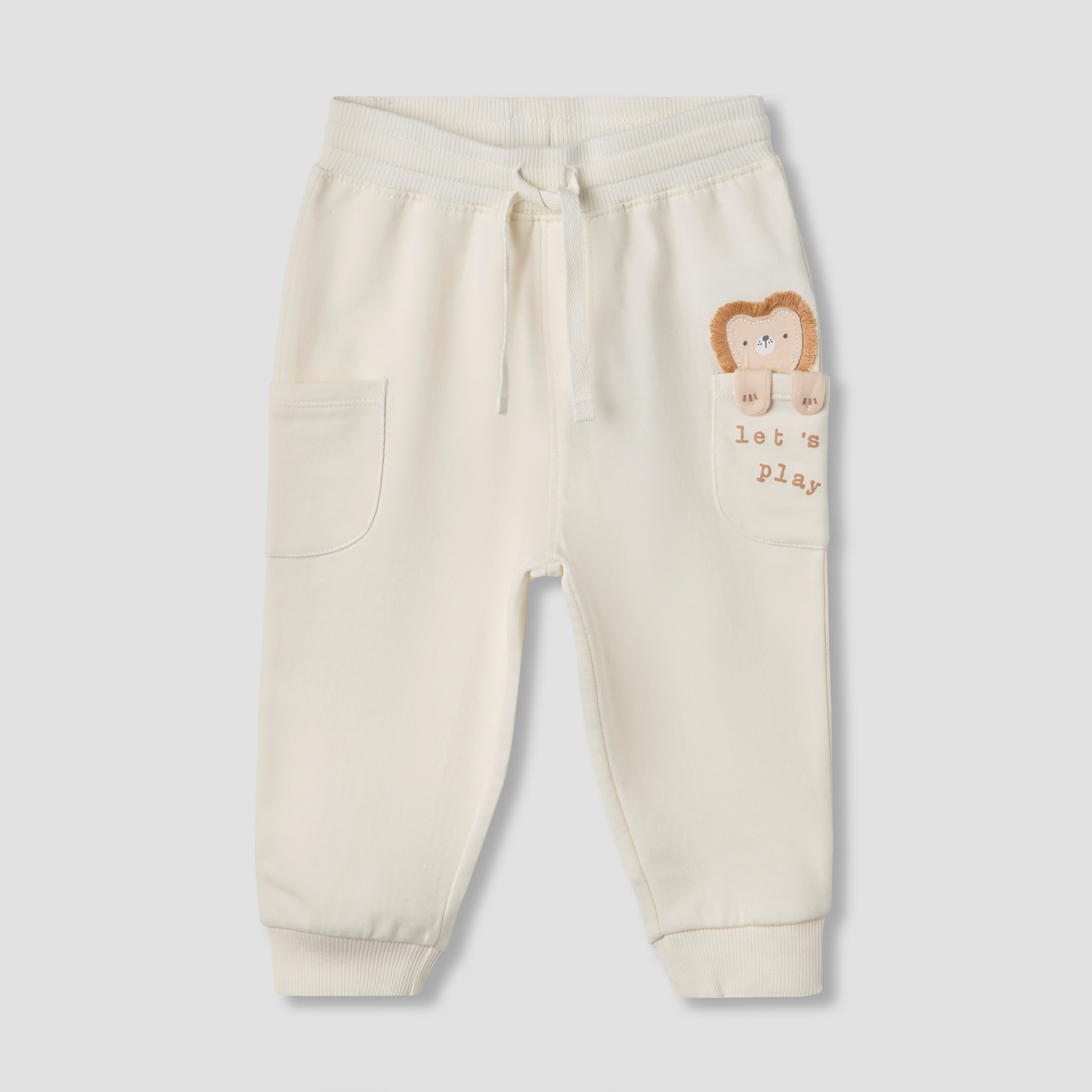 Juniors Embroidered Joggers with Pockets - Set of 2-baby-boys-clothing-bottoms-joggersandtrackpants-image-3