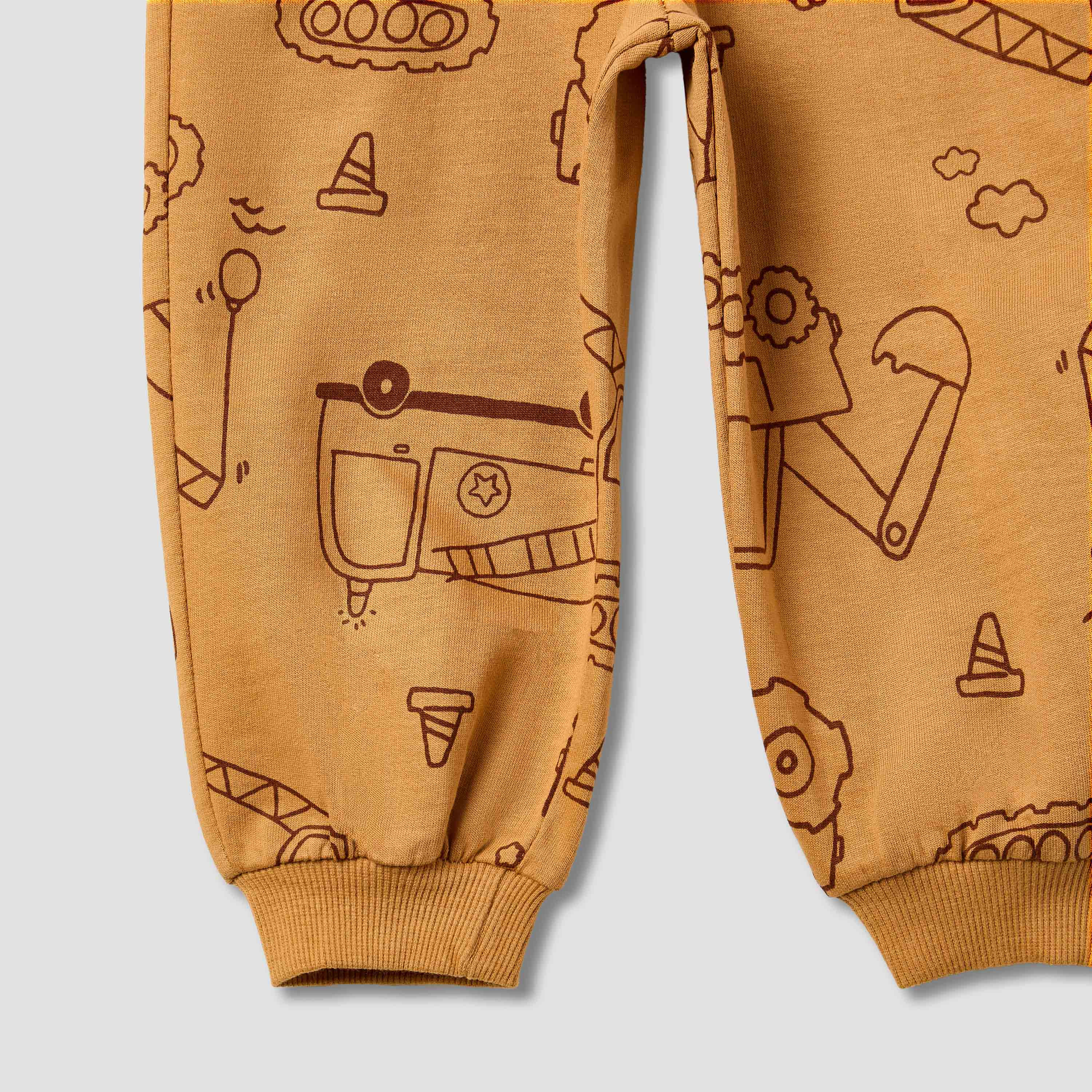 Juniors Construction Vehicle Print Joggers with Drawstring Closure-baby-boys-clothing-bottoms-joggersandtrackpants-image-4