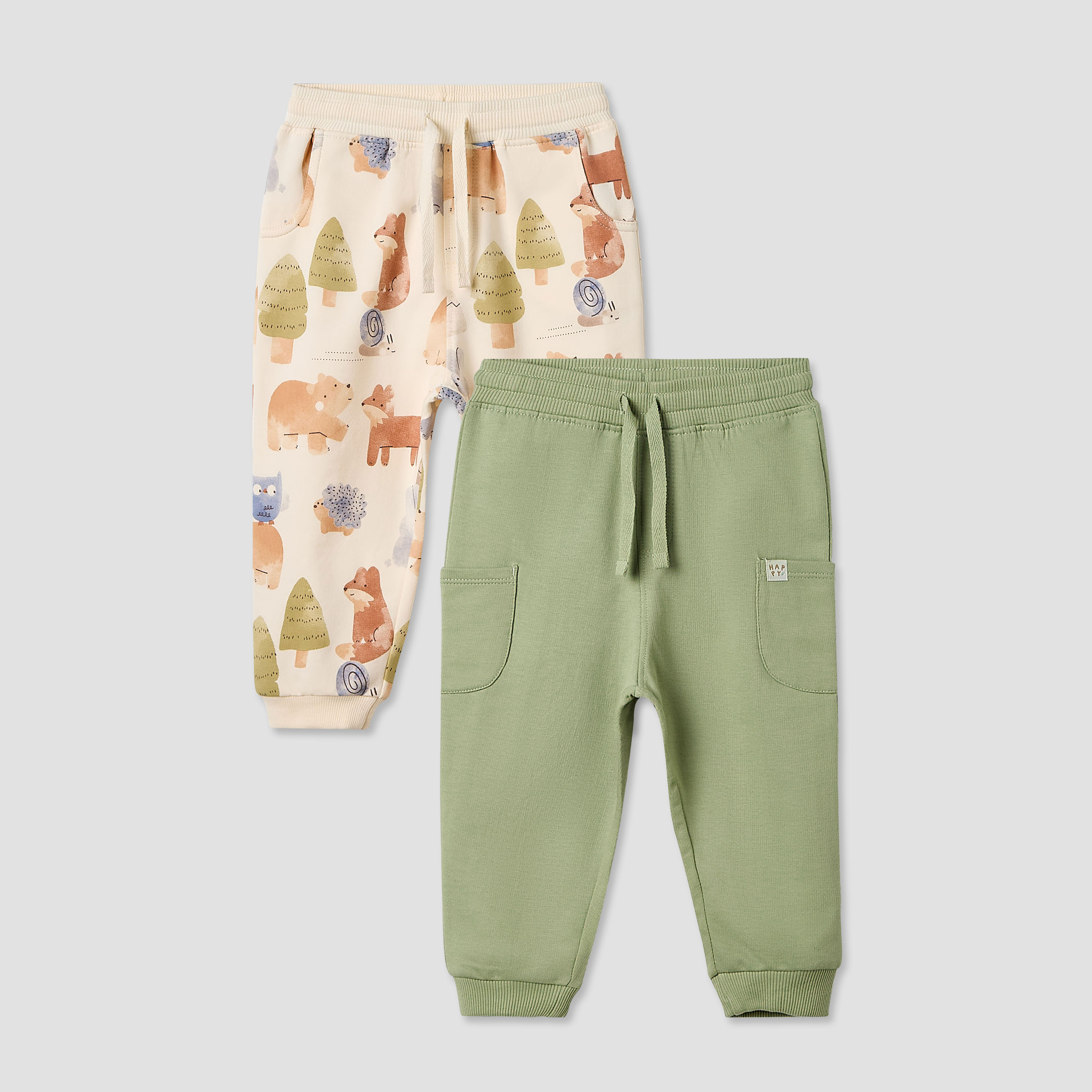 Juniors Boys Joggers with Pockets - Cotton - Elasticated Drawstring-baby-boys-clothing-bottoms-joggersandtrackpants-image-1