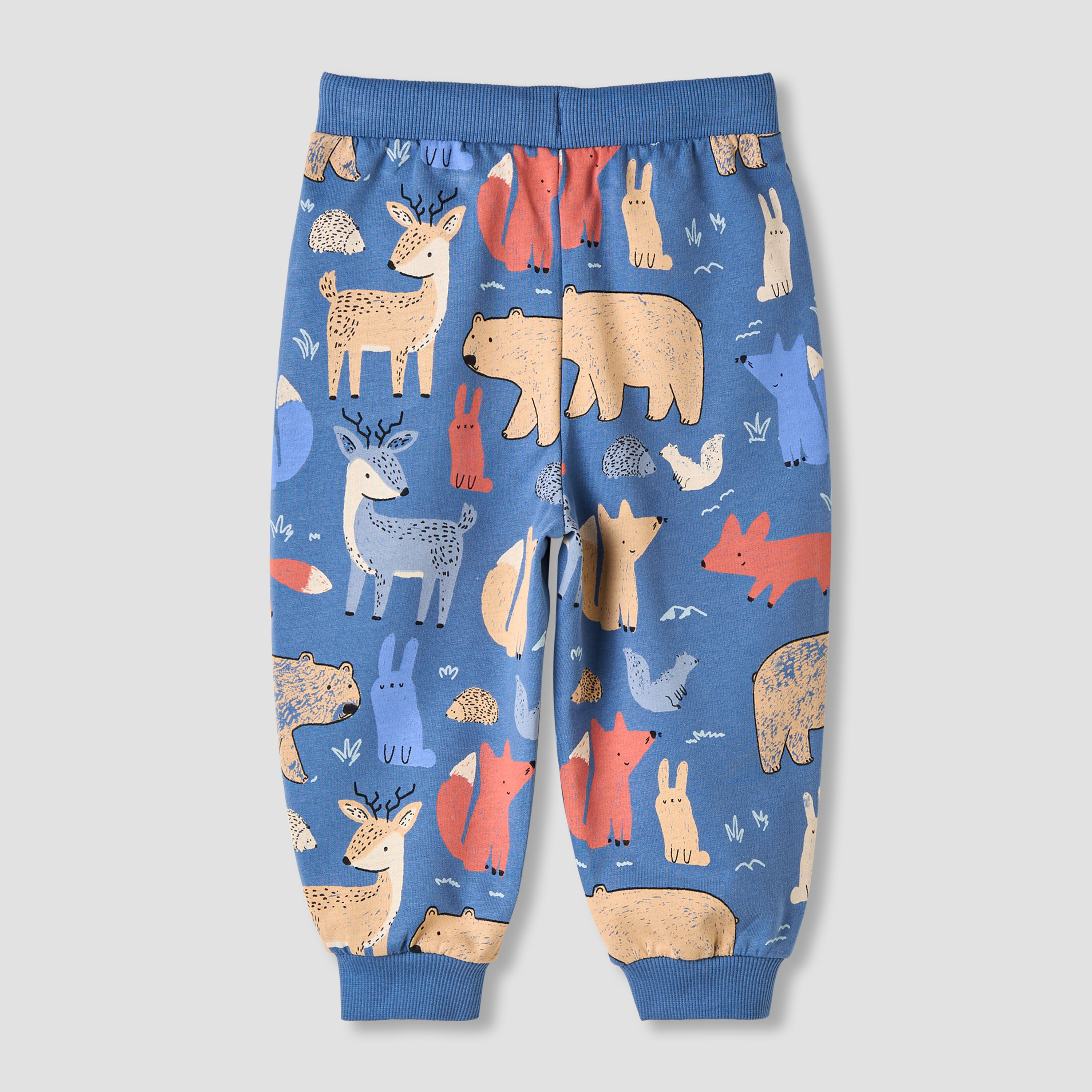 Juniors Boys Joggers with Animal Print - Cotton - Drawstring Waist-baby-boys-clothing-bottoms-joggersandtrackpants-image-2
