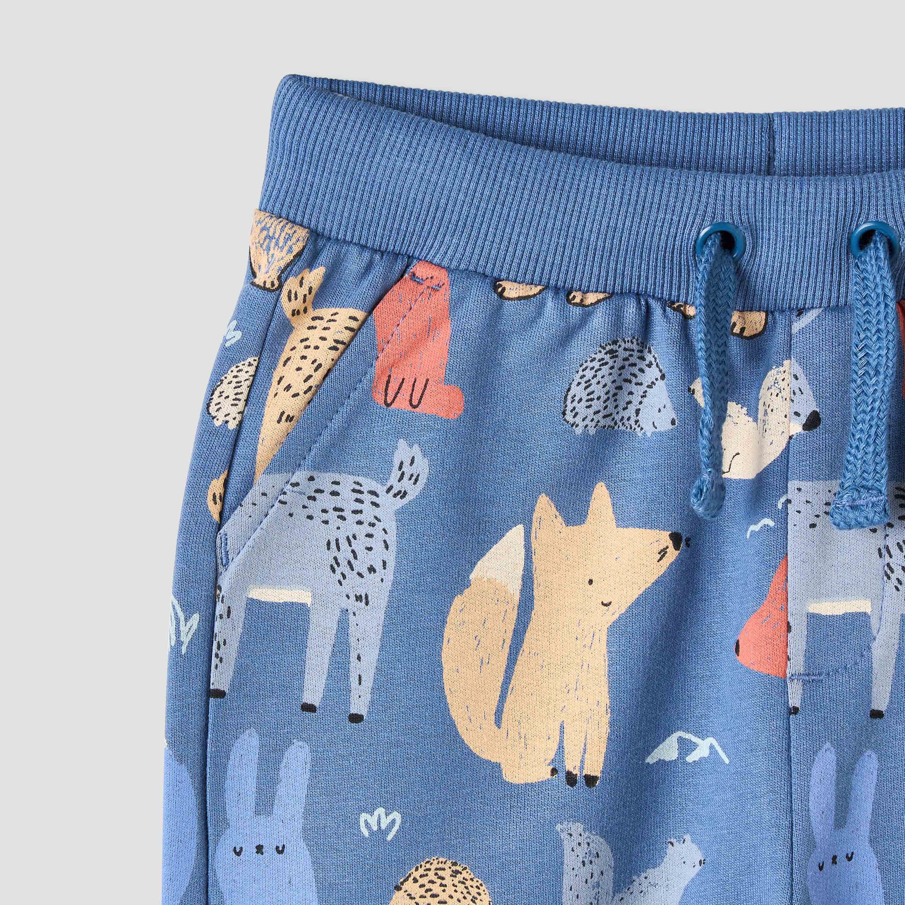 Juniors Boys Joggers with Animal Print - Cotton - Drawstring Waist-baby-boys-clothing-bottoms-joggersandtrackpants-image-3