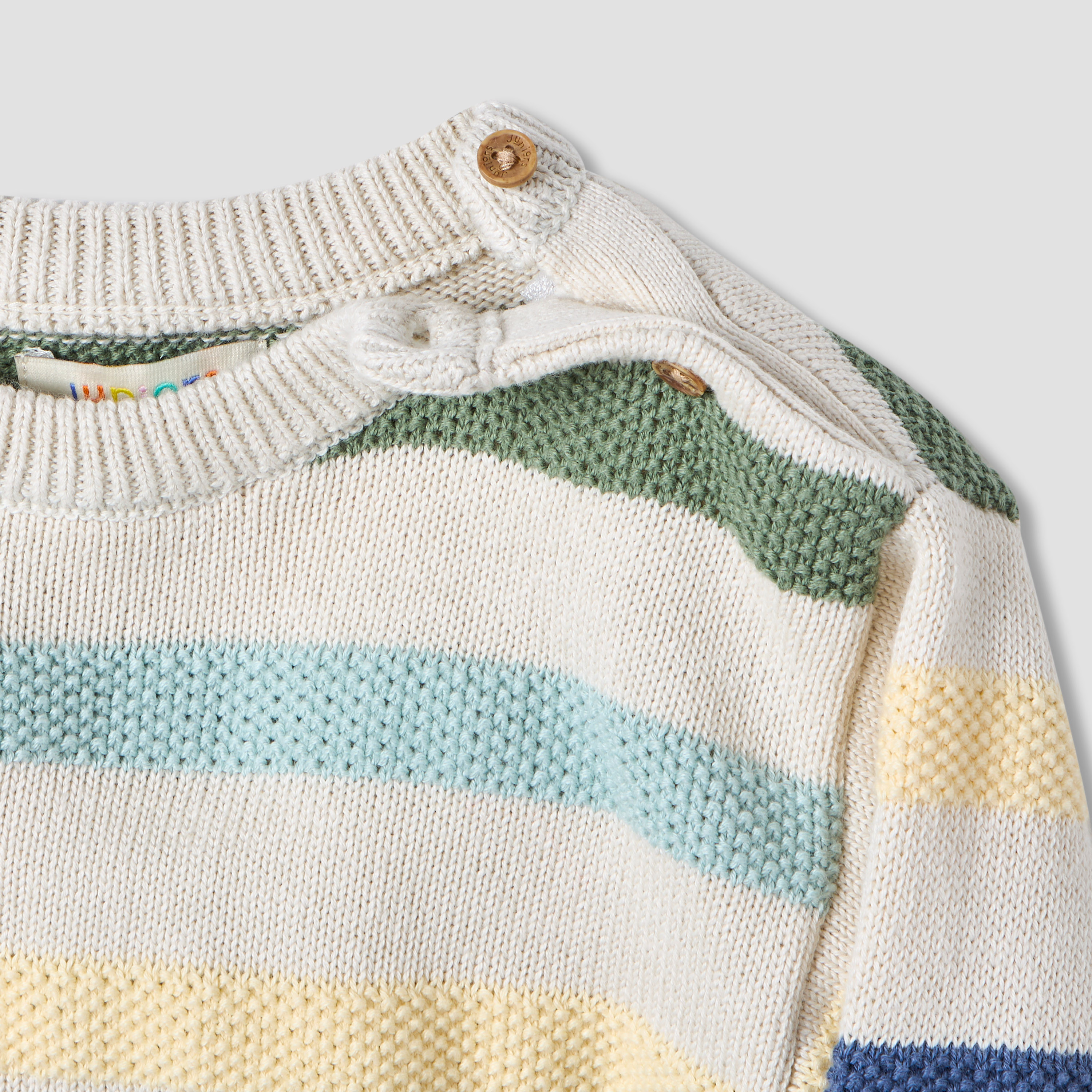 بلوفر مخطط بأكمام طويلة من جونيورز-baby-boys-clothing-jumpersandcardigans-image-1