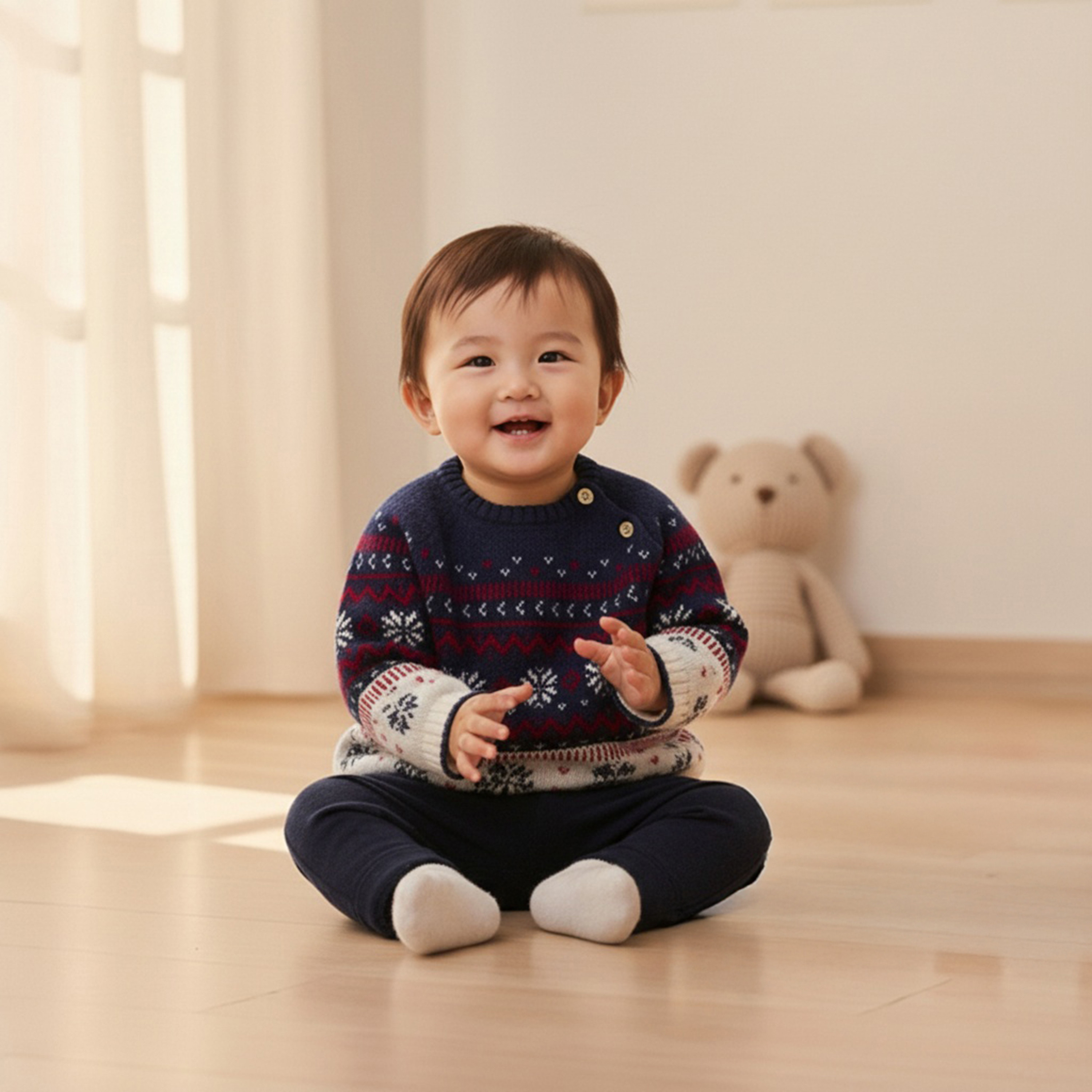 Juniors Fair Isle Pullover with Long Sleeves-baby-boys-clothing-jumpersandcardigans-image-6