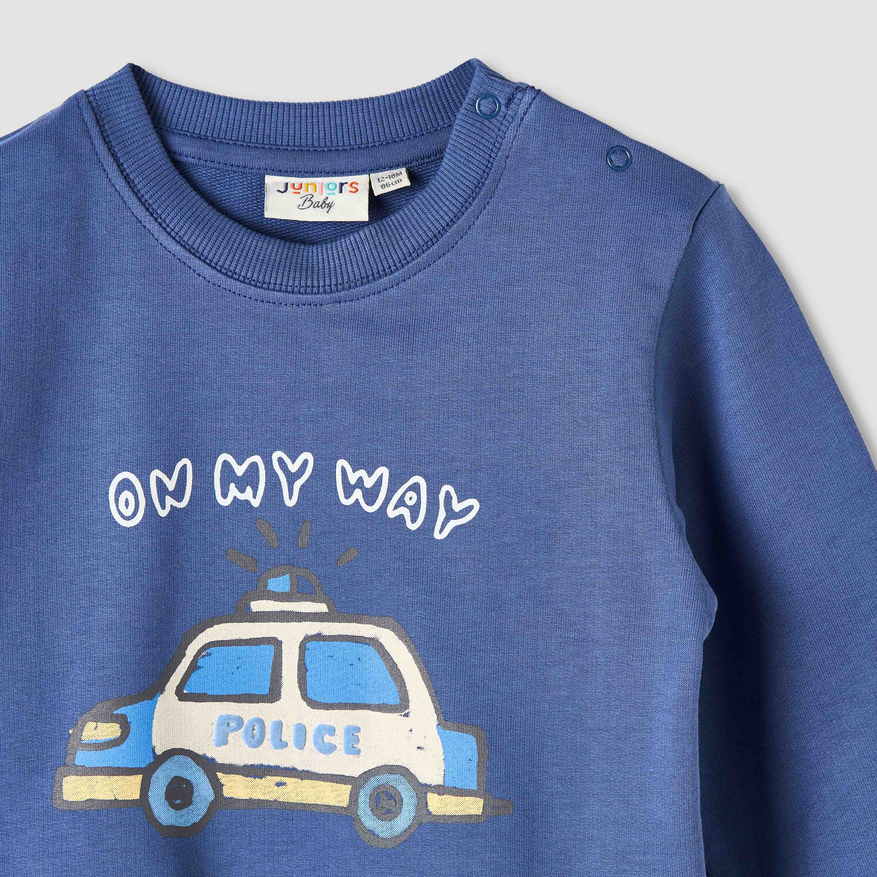 سويت شيرت قطن بياقة ضيقة وأكمام طويلة وطبعات للأولاد من جونيورز-baby-boys-clothing-winterwear-sweatshirts-image-3