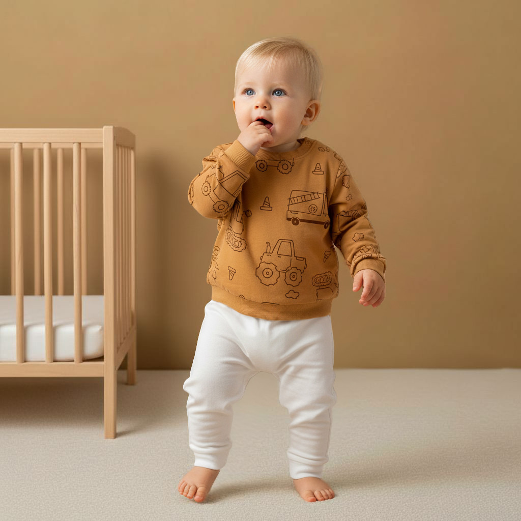 Juniors Vehicle Print Sweatshirt with Long Sleeves-baby-boys-clothing-sweatshirts-image-5