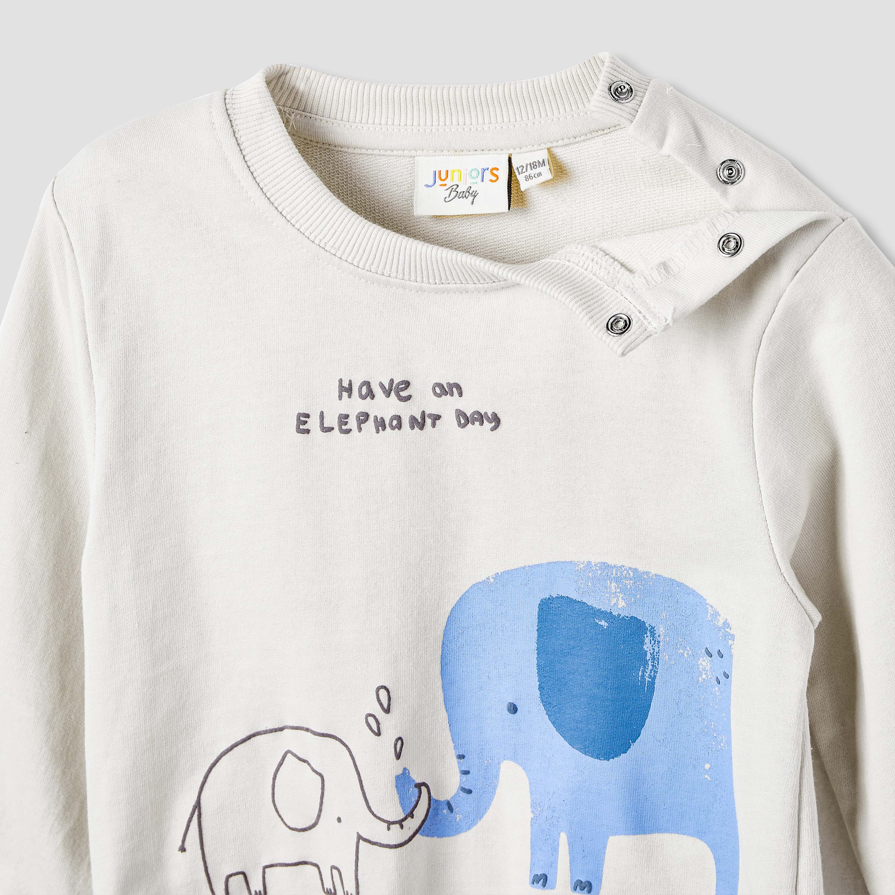سويت شيرت بأكمام طويلة وطبعات فيل من جونيورز-baby-boys-clothing-sweatshirts-image-3