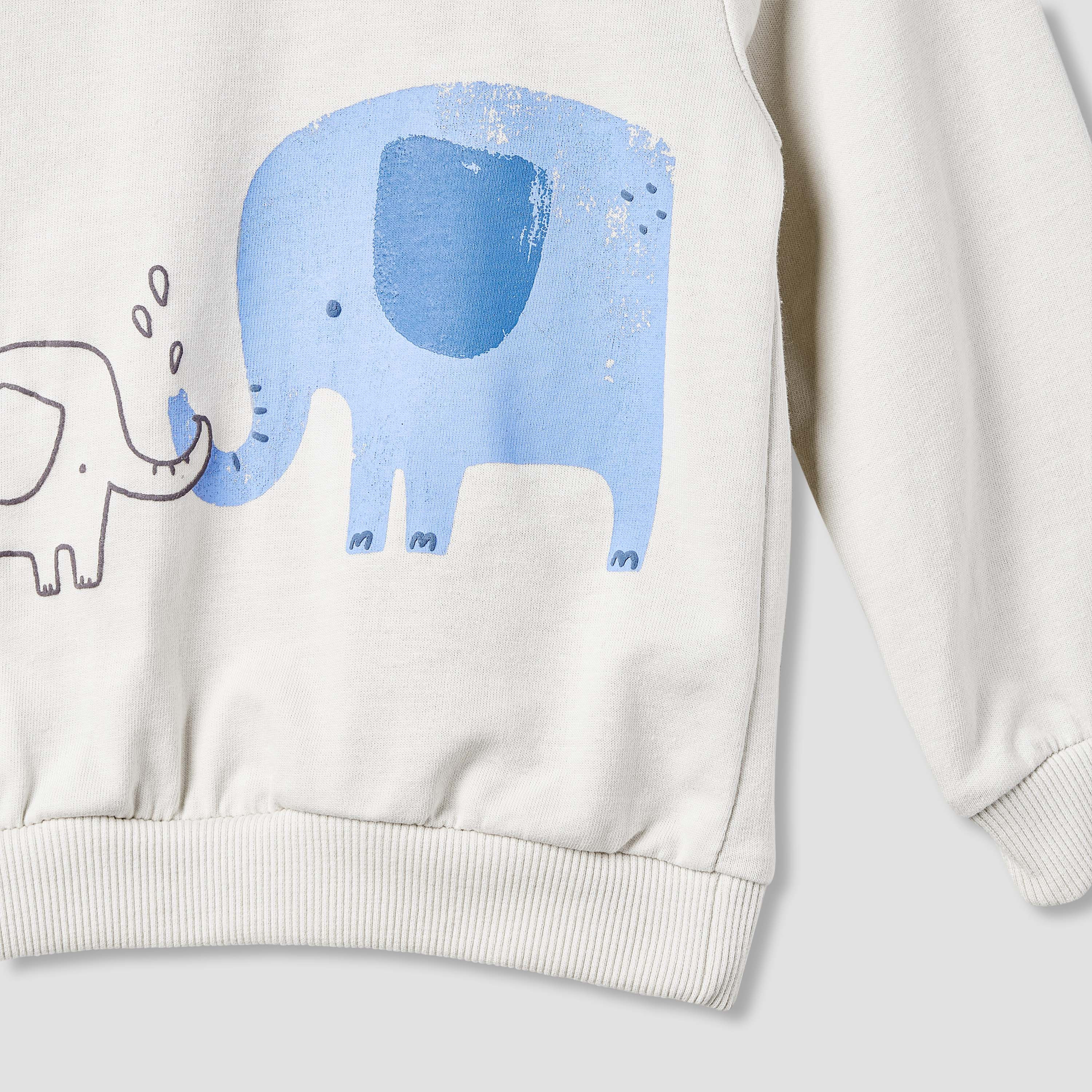 سويت شيرت بأكمام طويلة وطبعات فيل من جونيورز-baby-boys-clothing-sweatshirts-image-4