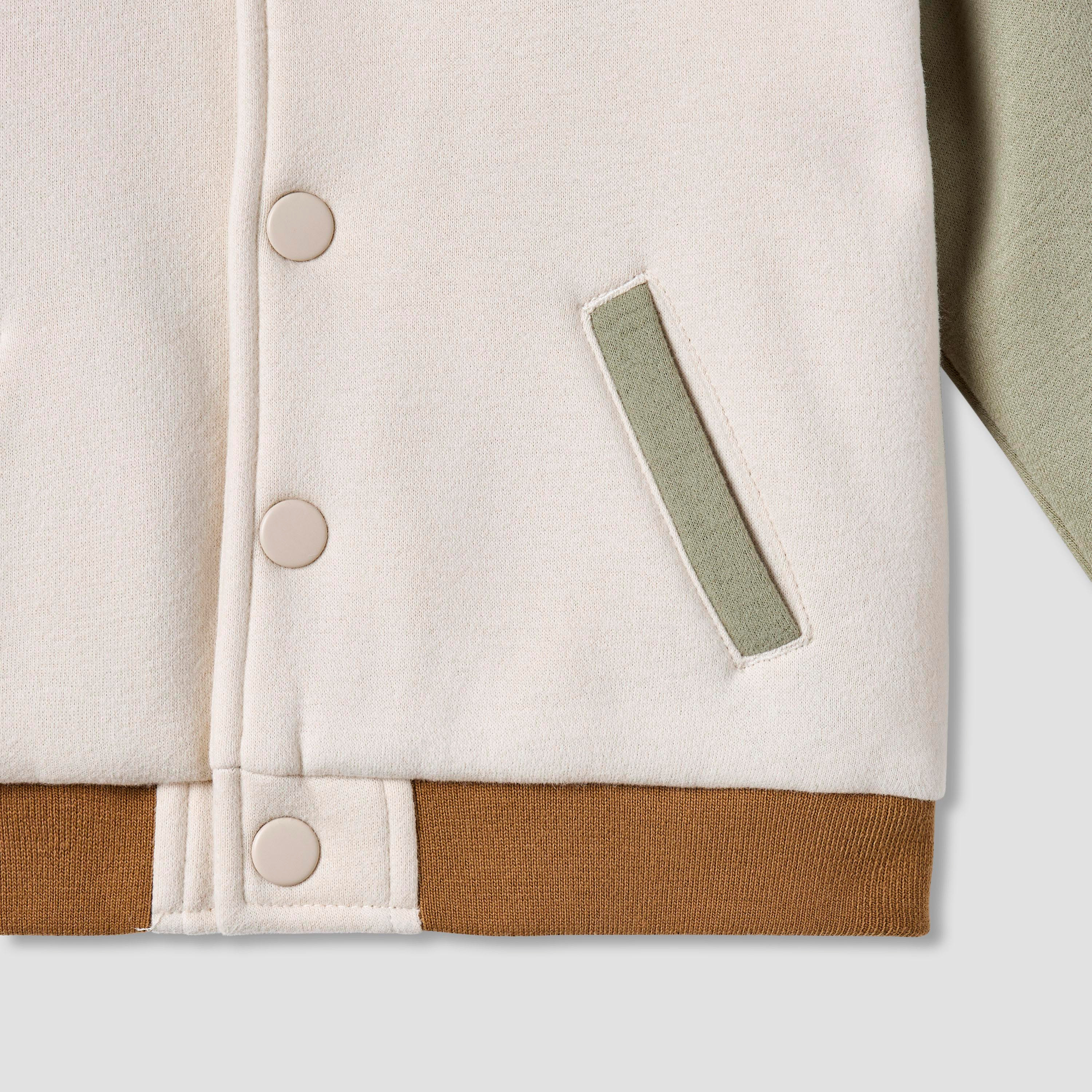 Juniors Bear Applique Button Through Jacket with Pockets-baby-boys-clothing-jacketsandblazers-image-3