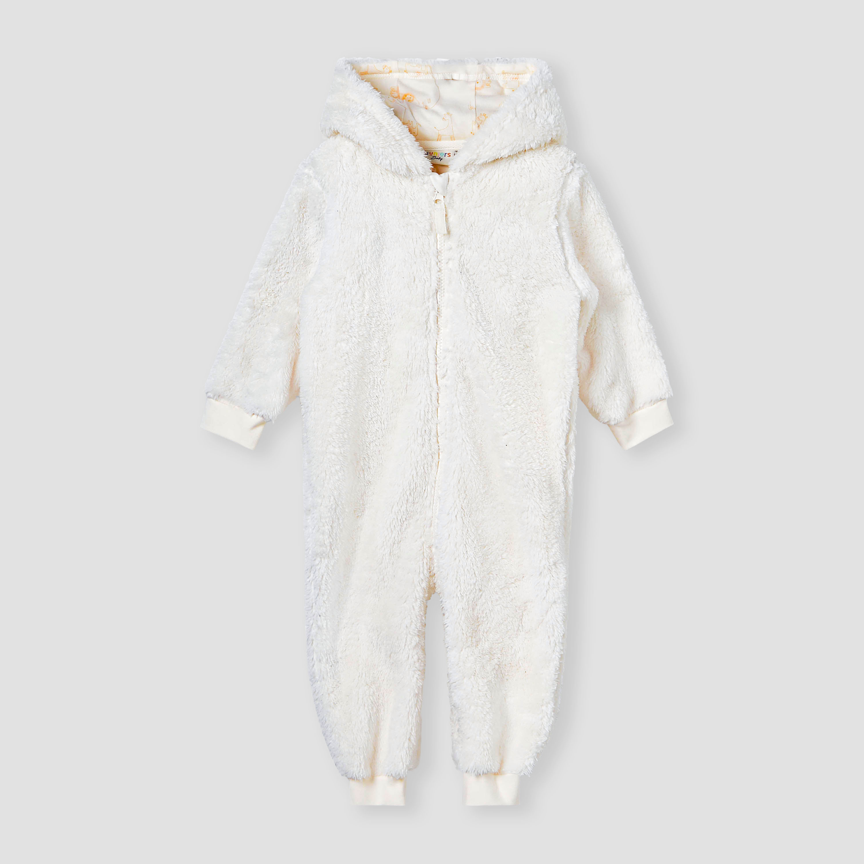 Juniors Hooded Coverall with Long Sleeves and Zip Closure-baby-boys-clothing-rompers-image-1