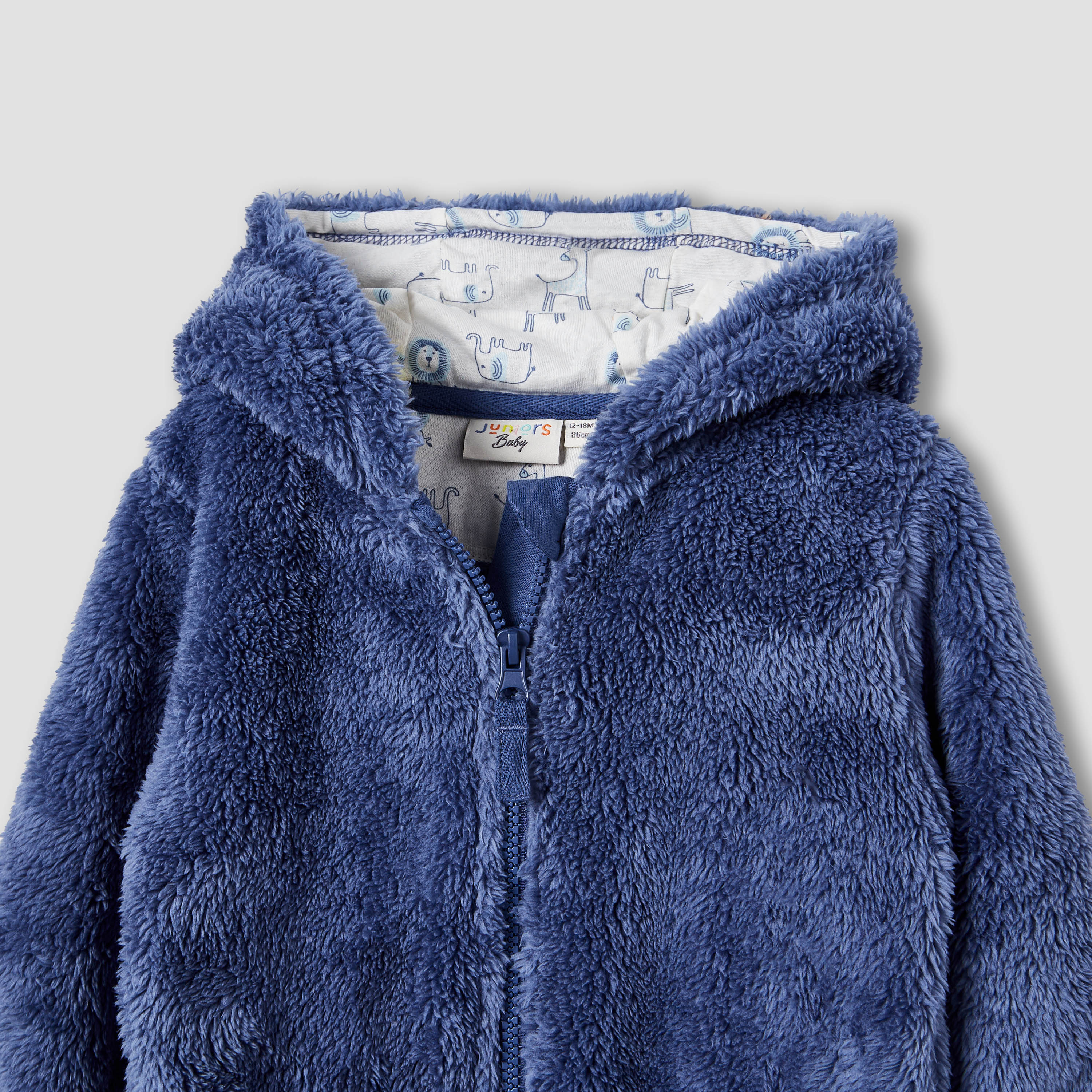 أفرول بقبعة وأكمام طويلة وسحاب إغلاق من جونيورز-baby-boys-clothing-rompers-image-13