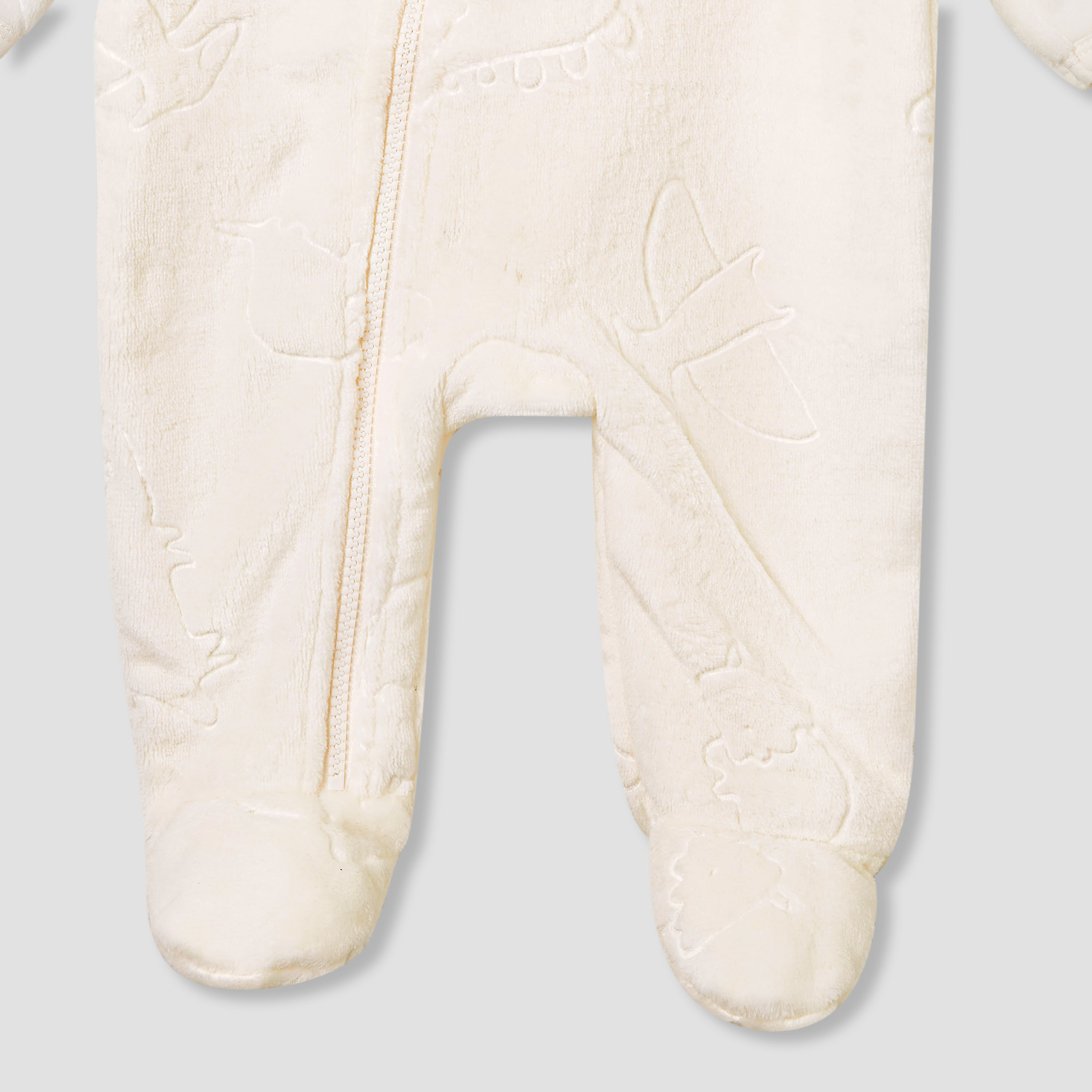 أفرول بنقوش ديناصور وأكمام طويلة من جونيورز-baby-boys-clothing-rompers-image-1