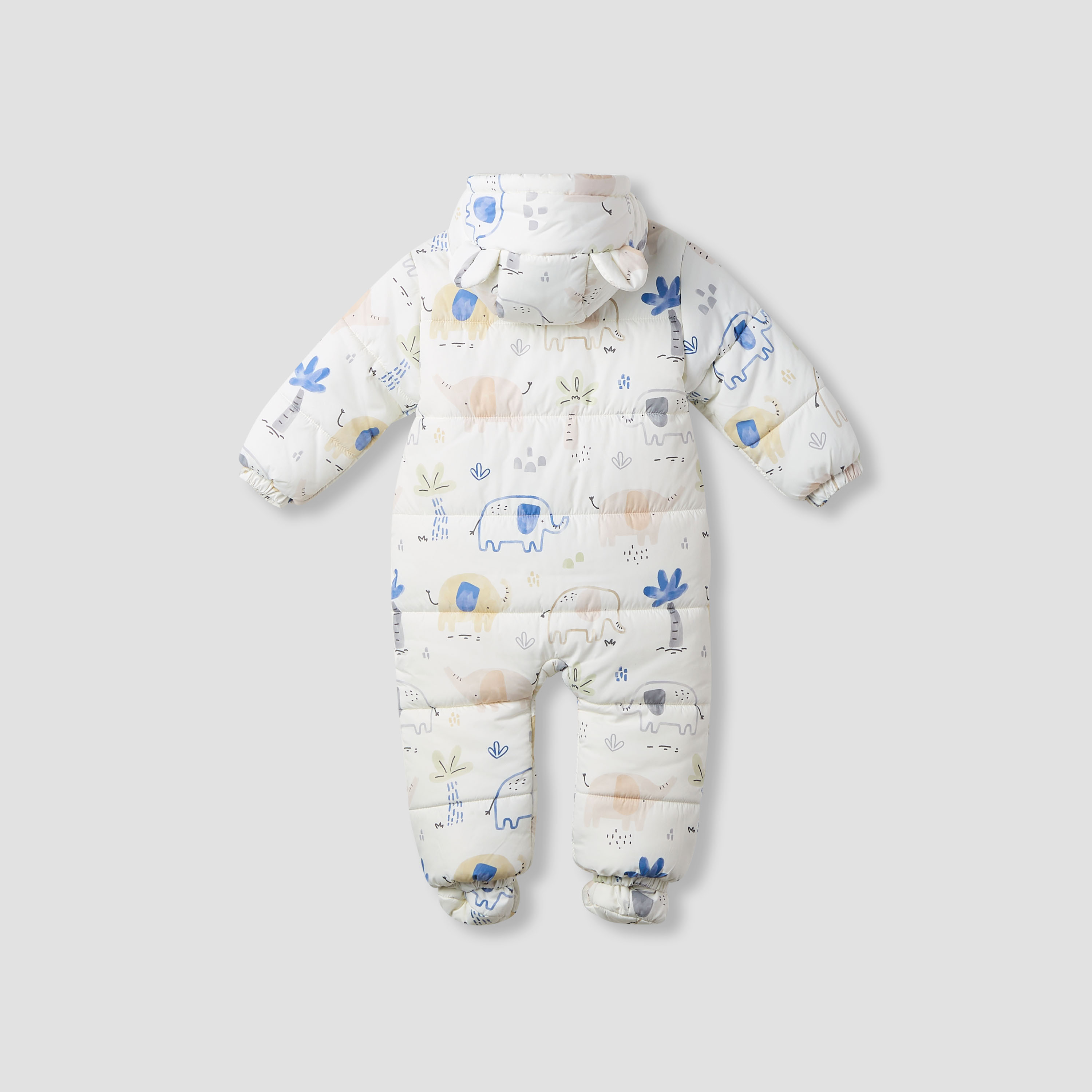 أفرول بوليستر بقبعة وأكمام طويلة وسحاب إغلاق من جونيورز-baby-boys-clothing-rompers-image-2