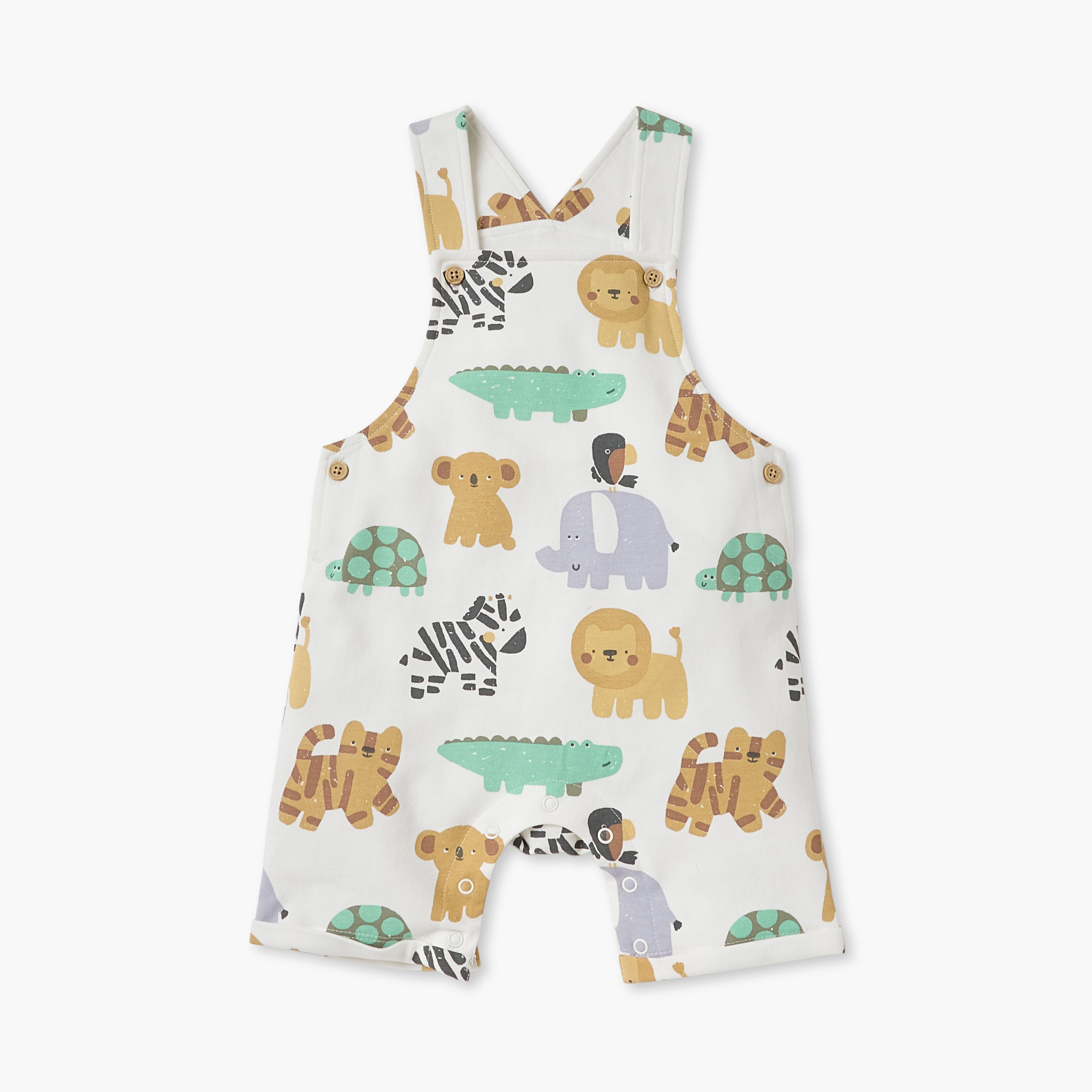 Juniors Animal Print Dungaree and T-shirt Set-baby-boys-clothing-setsandcoords-image-3