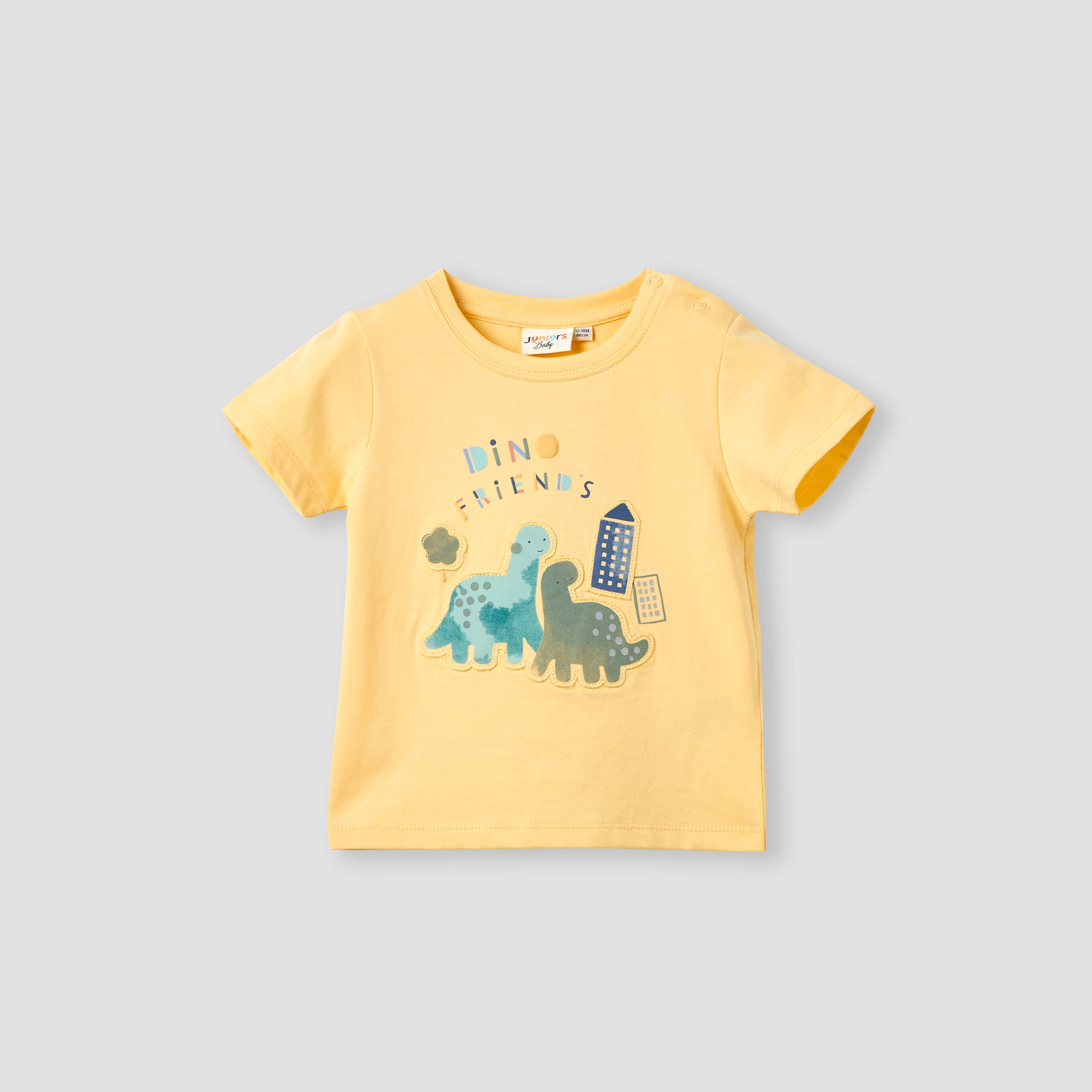 طقم شورت وتيشيرت 3 قطع بطبعات ديناصور من جونيورز-baby-boys-clothing-setsandcoords-image-2