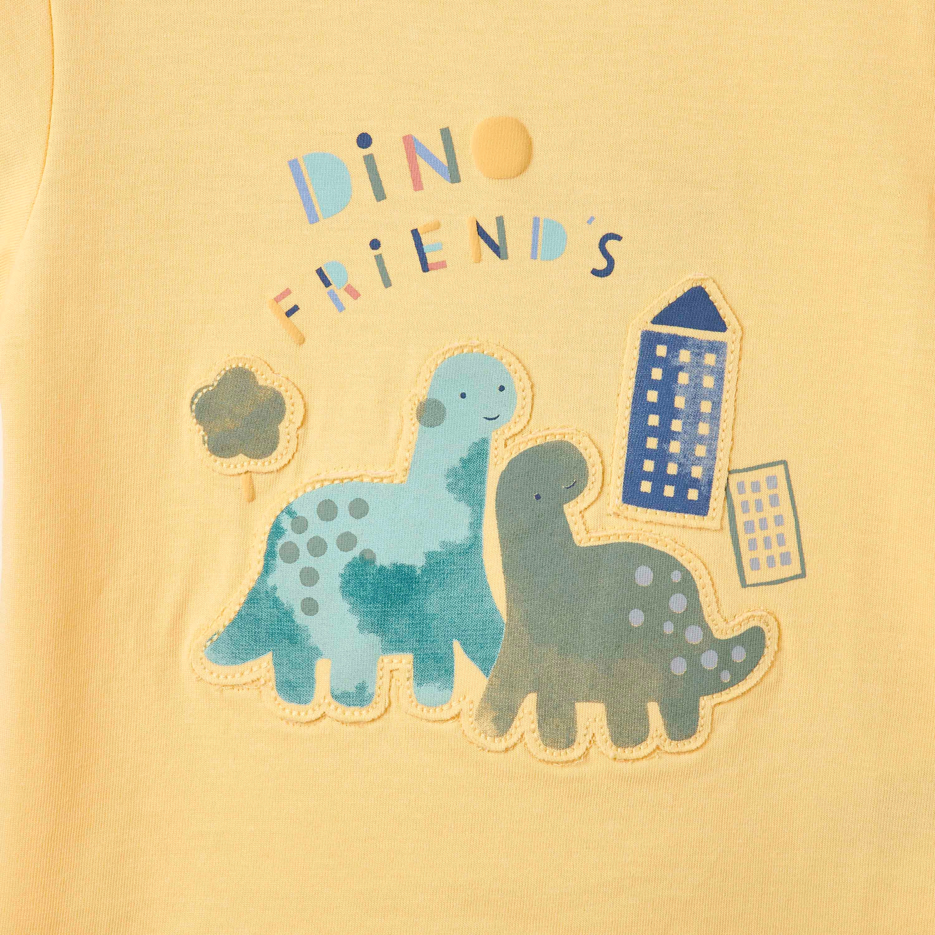 طقم شورت وتيشيرت 3 قطع بطبعات ديناصور من جونيورز-baby-boys-clothing-setsandcoords-image-5