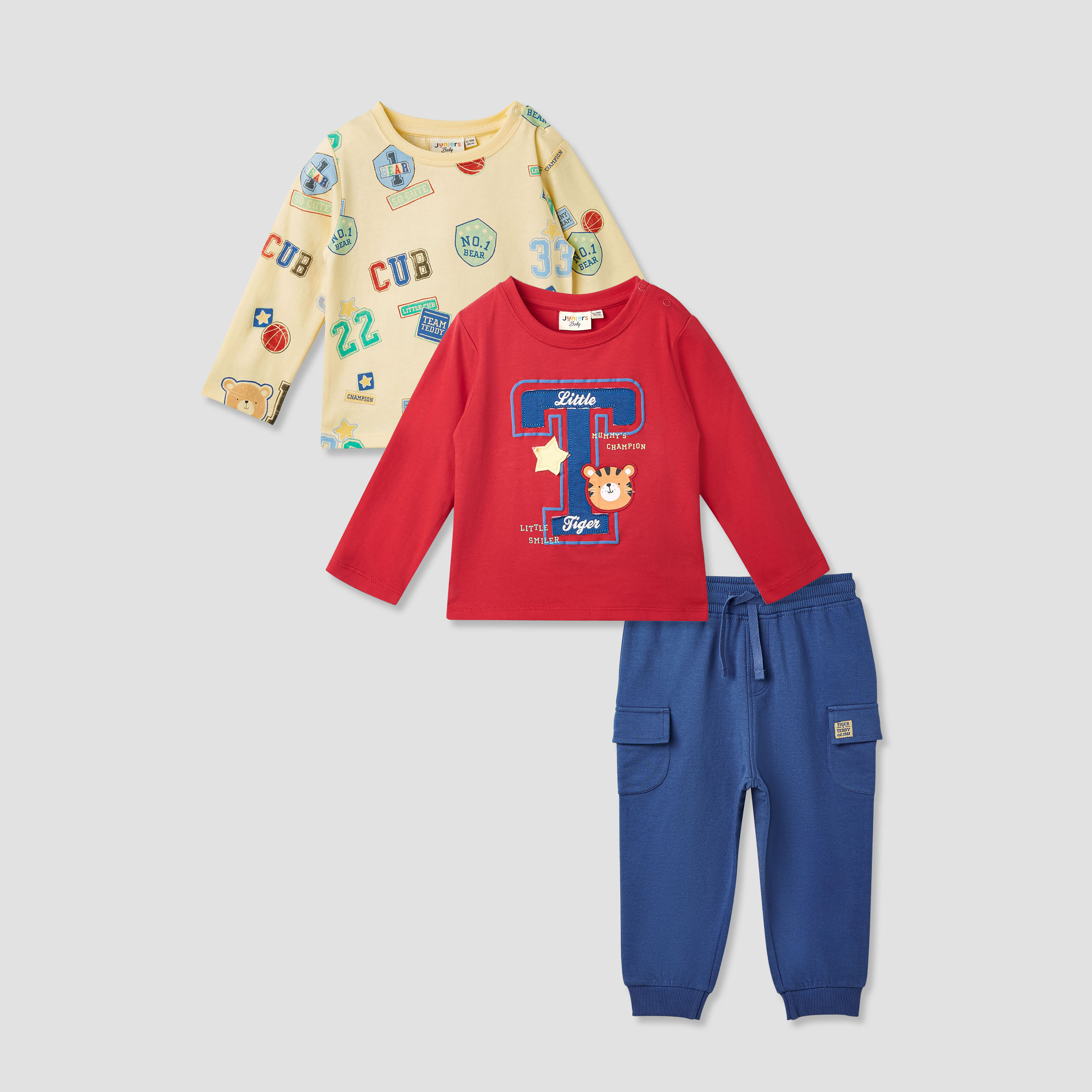 Juniors 3-Piece Printed T-shirt and Jogger Set-baby-boys-clothing-setsandcoords-image-1