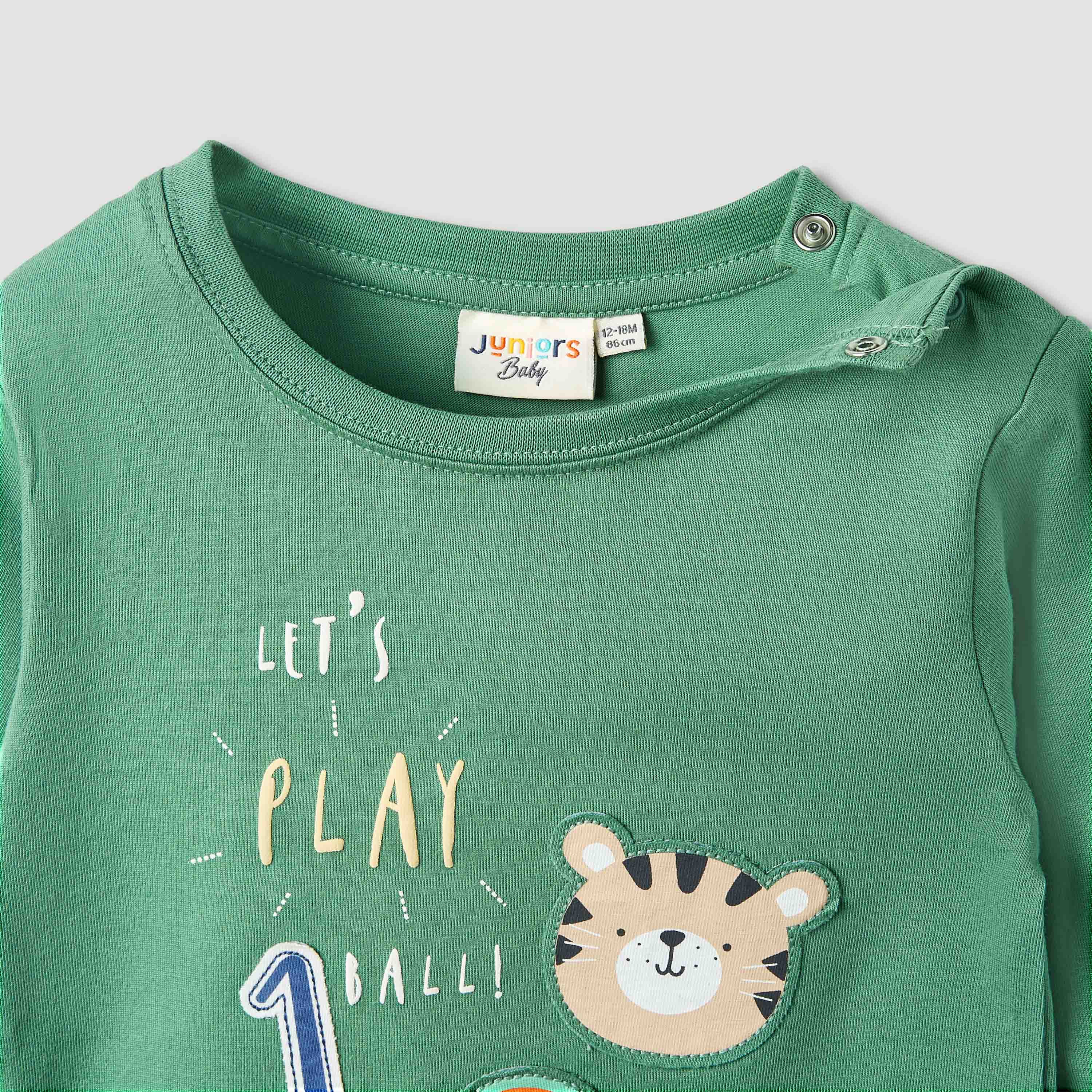 طقم تيشيرت وبنطلون رياضي 3 قطع بطبعات من جونيورز-baby-boys-clothing-setsandcoords-image-5