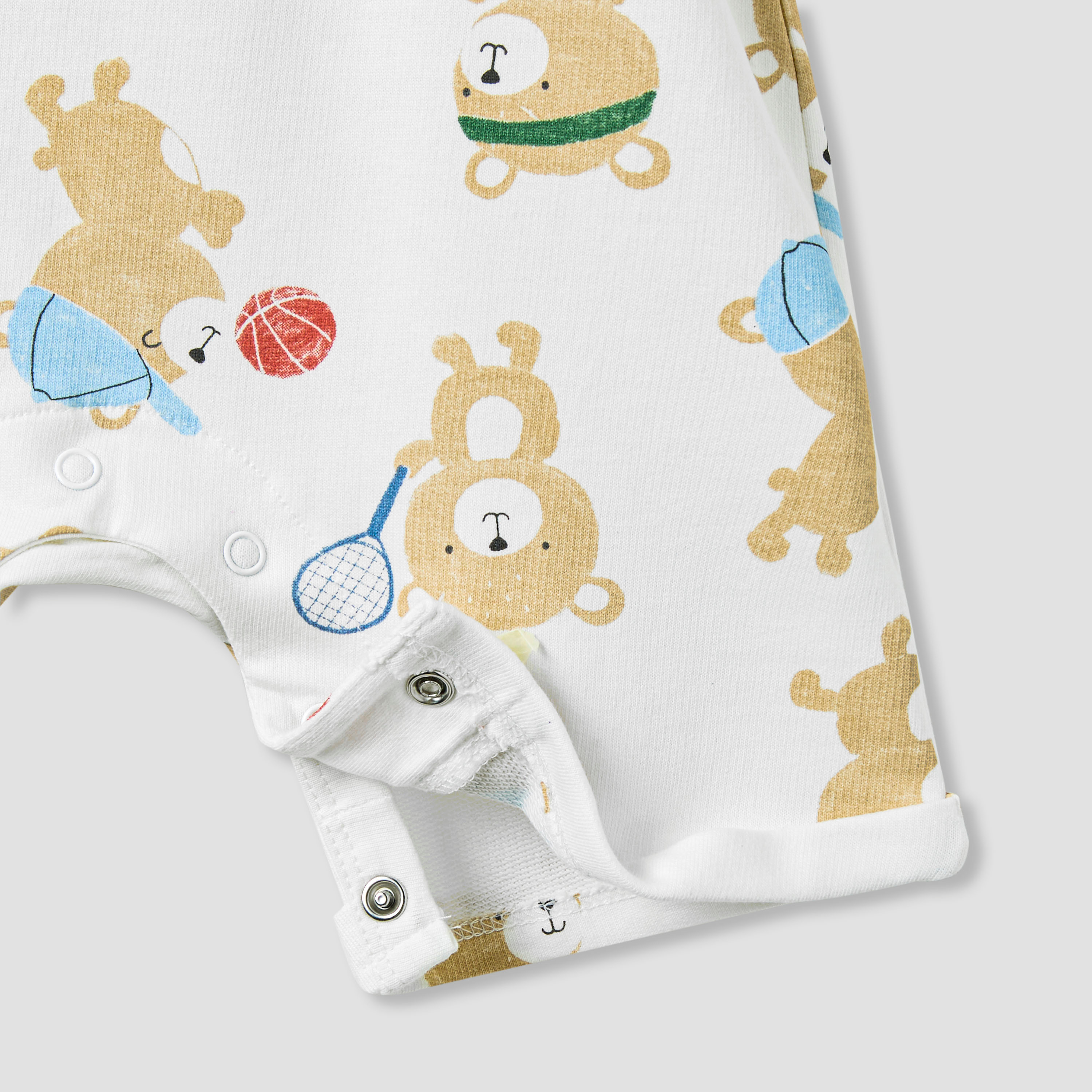 Juniors Bear Print Dungaree and T-shirt Set-baby-boys-clothing-setsandcoords-image-5