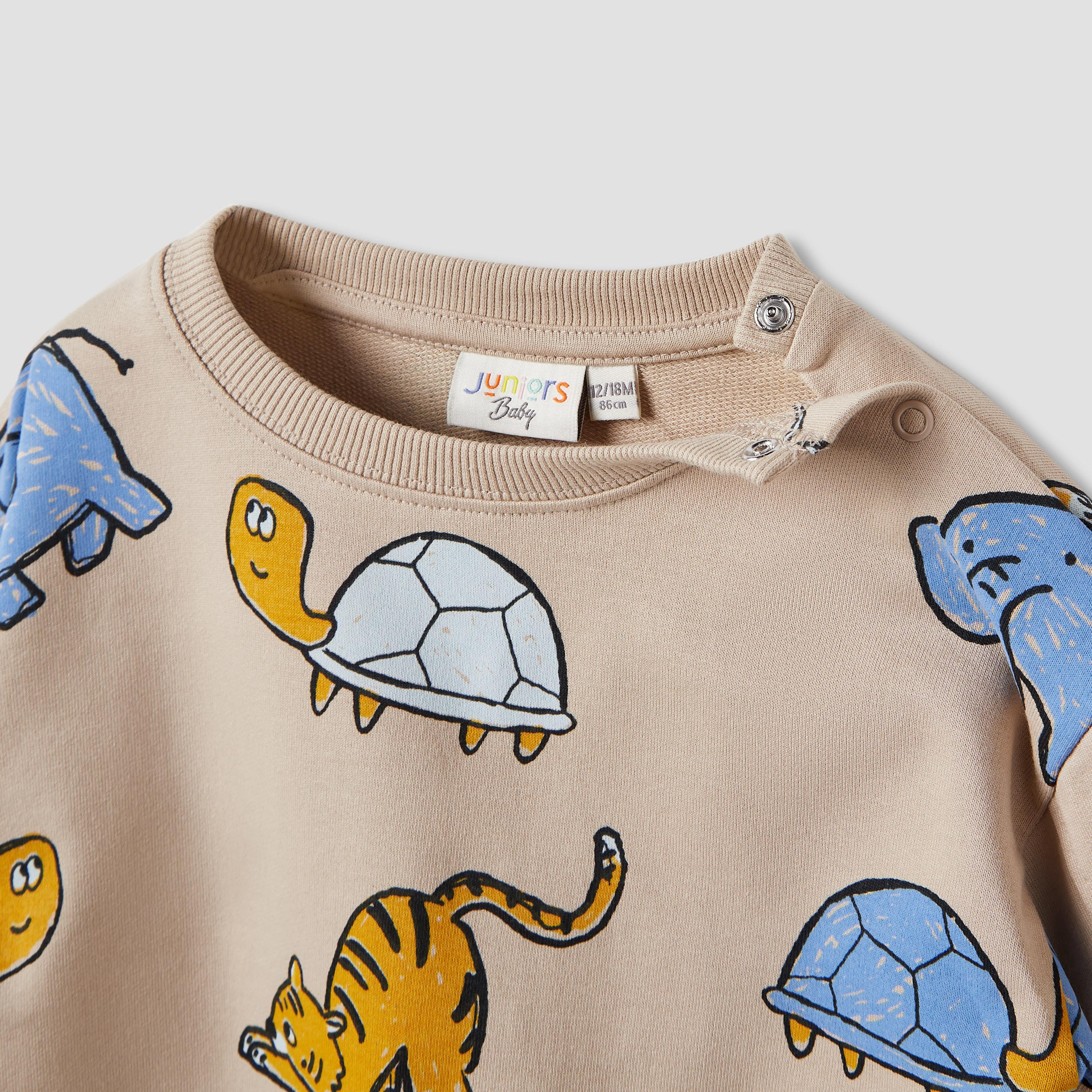 Juniors Animal Print Sweatshirt and Joggers Set-baby-boys-clothing-winterwear-setsandcoords-image-5