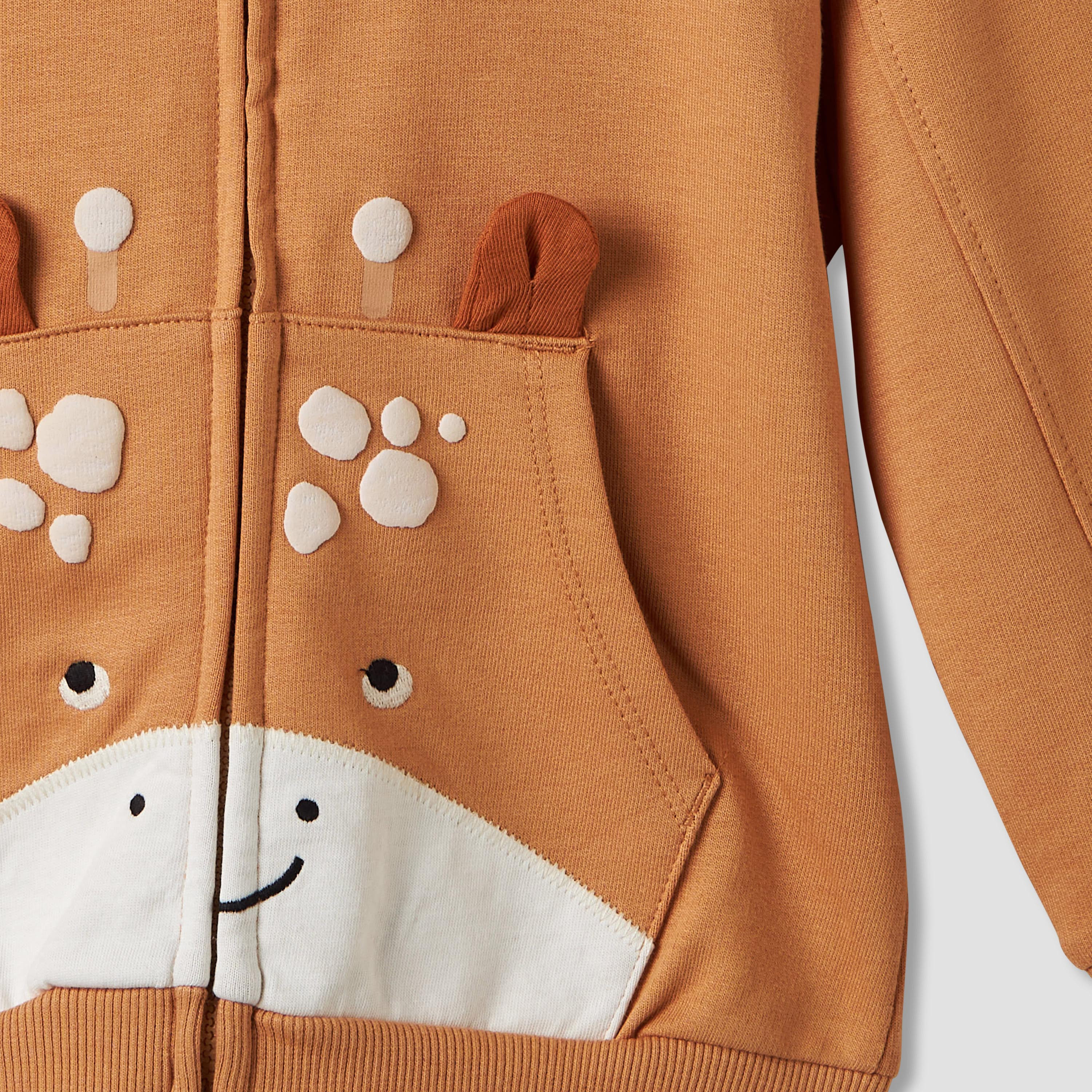 Juniors Printed T-shirt with Sweatshirt and Joggers Set-baby-boys-clothing-winterwear-setsandcoords-image-5