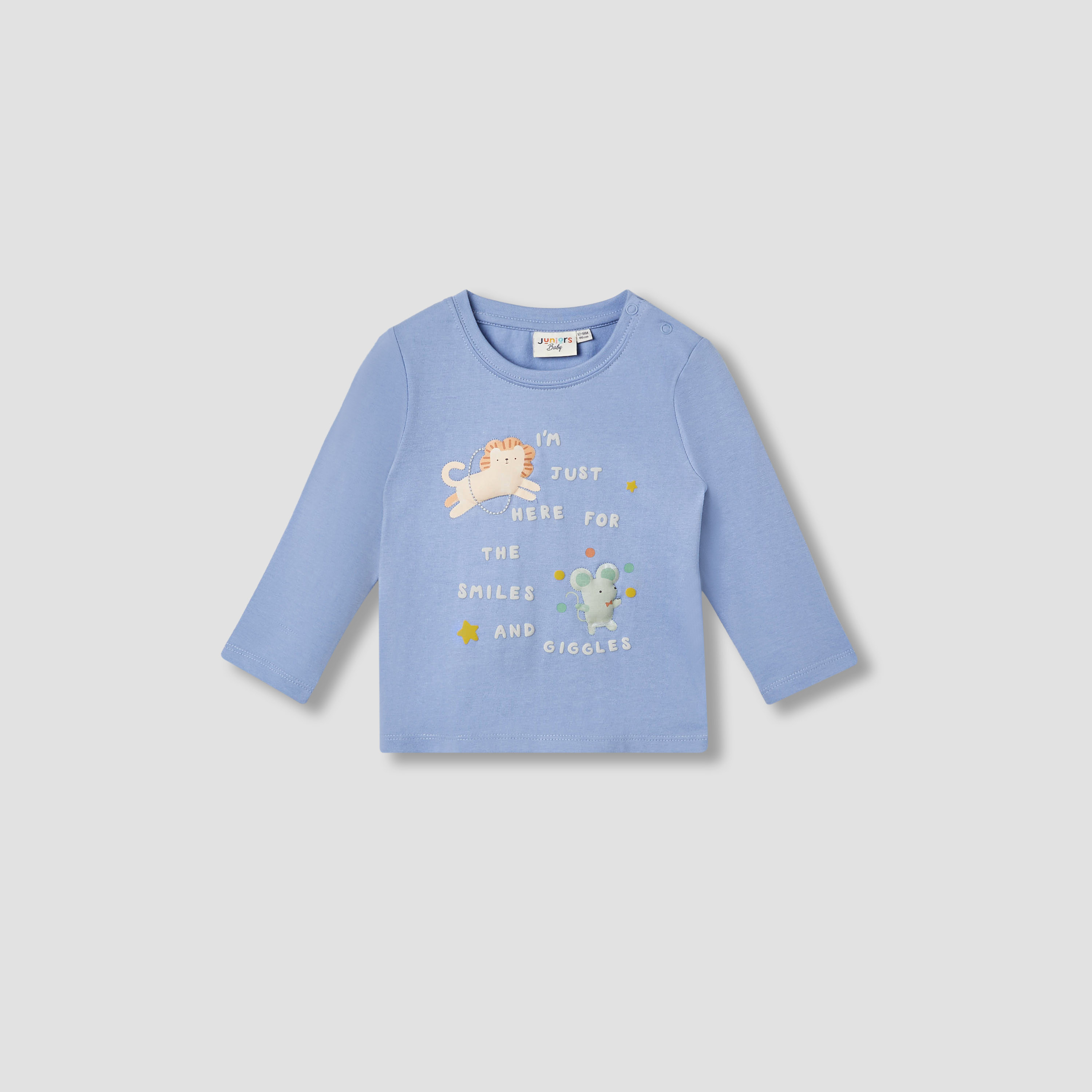طقم بنطلون رياضي وتيشيرت بزخارف حيوان 3 قطع من جونيورز-baby-boys-clothing-setsandcoords-image-2
