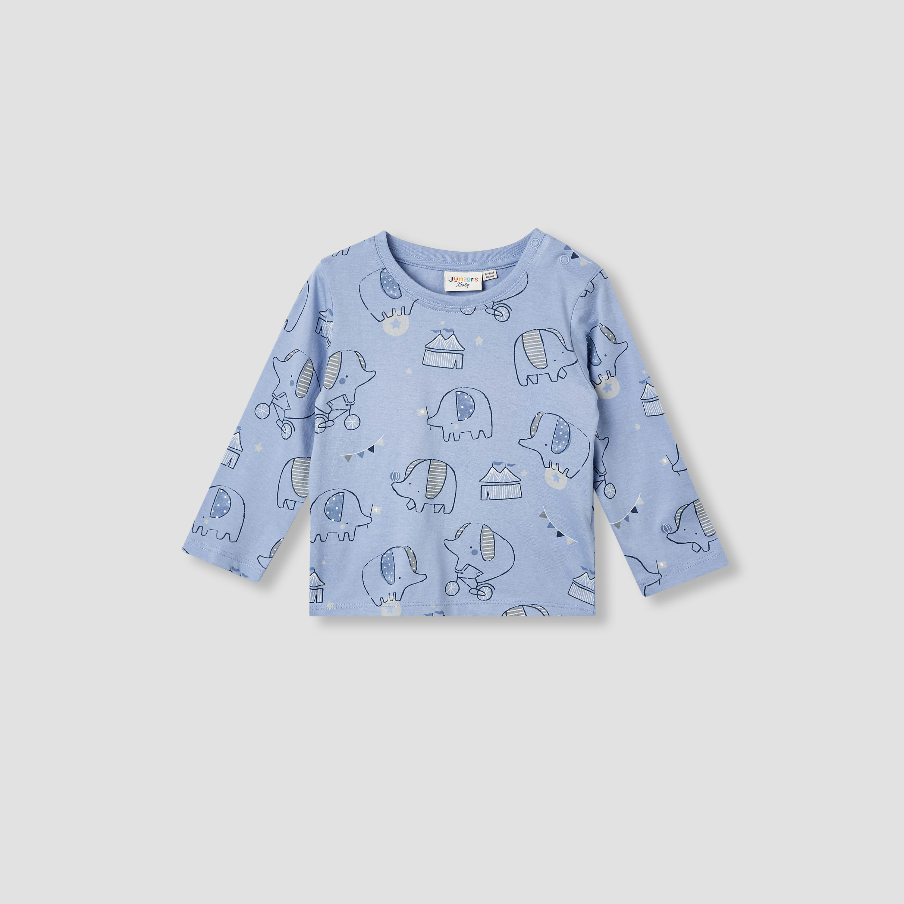 Juniors 3-Piece Elephant Print T-shirts and Joggers Set-baby-boys-clothing-setsandcoords-image-3
