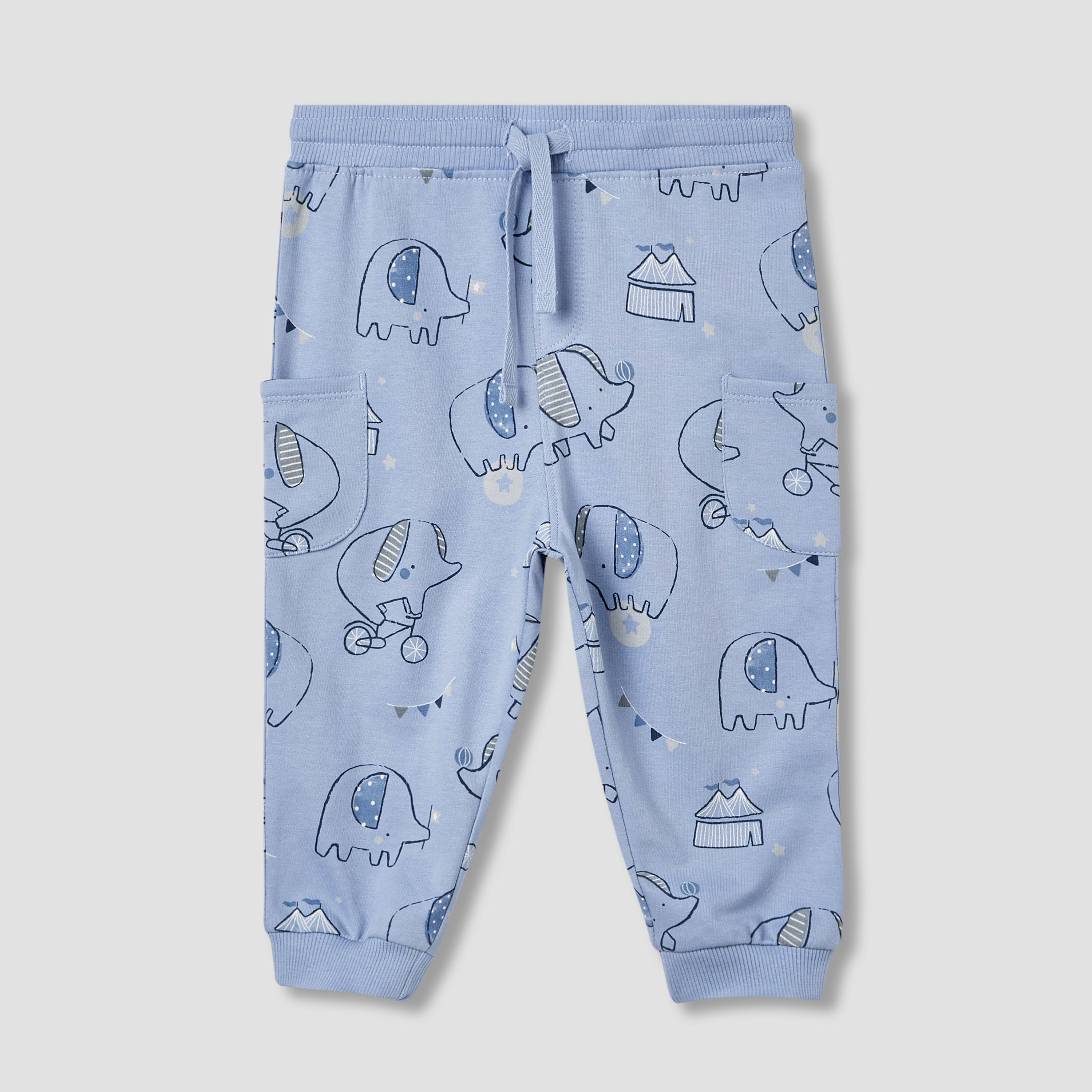 Juniors 3-Piece Elephant Print T-shirts and Joggers Set-baby-boys-clothing-setsandcoords-image-4