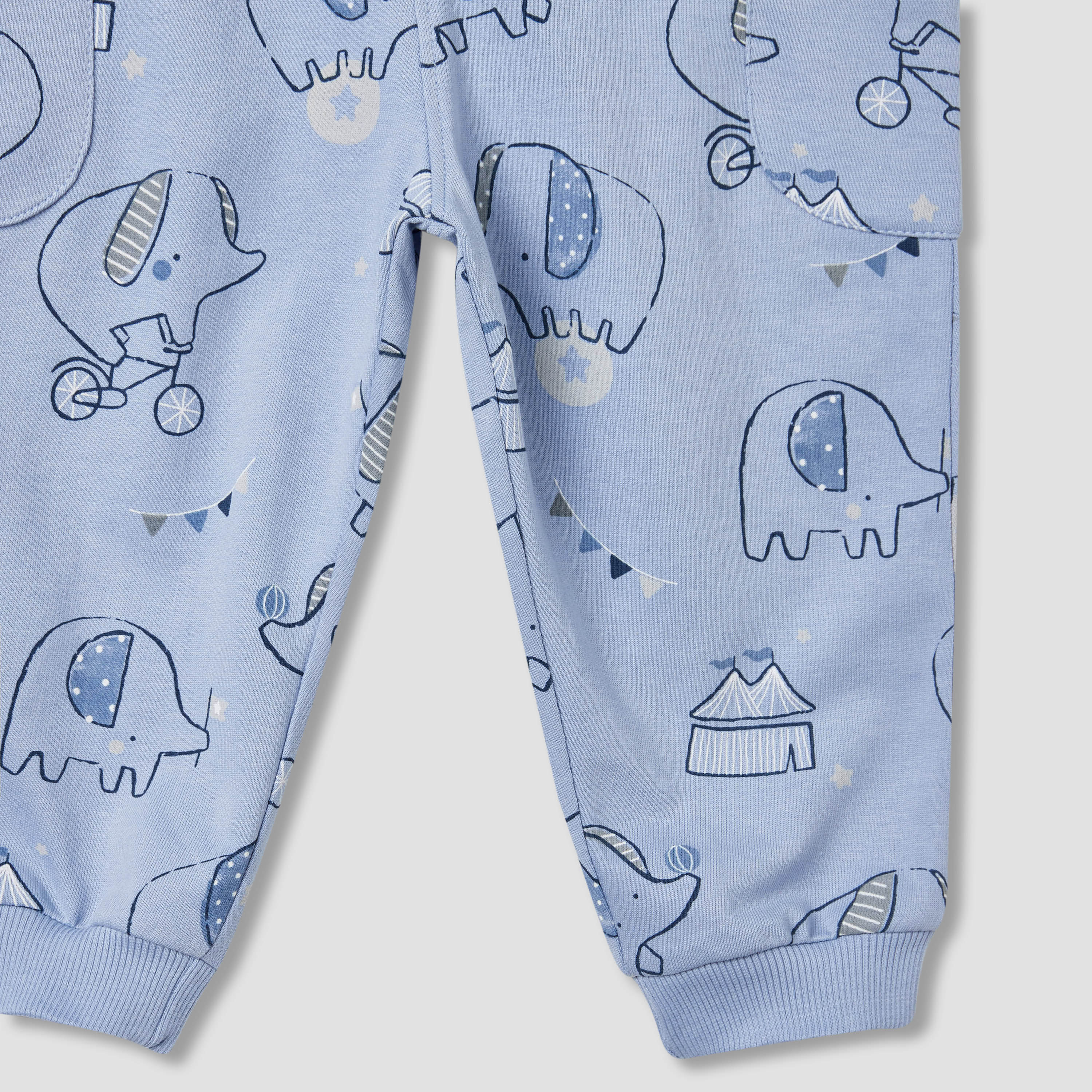 Juniors 3-Piece Elephant Print T-shirts and Joggers Set-baby-boys-clothing-setsandcoords-image-8