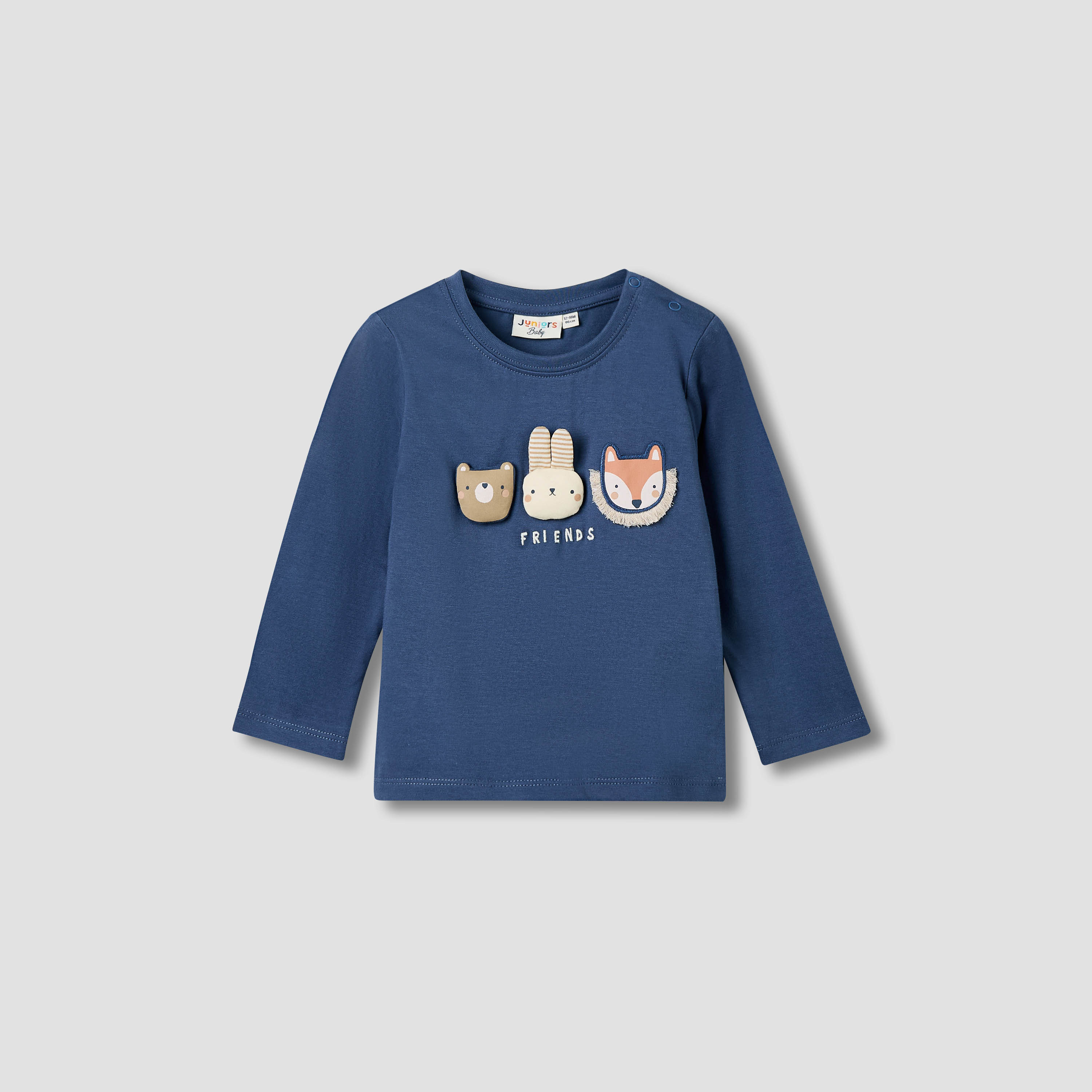 Juniors Boys T-shirts and Joggers Set with Applique Detail - Cotton - Long Sleeves-baby-boys-clothing-setsandcoords-image-2