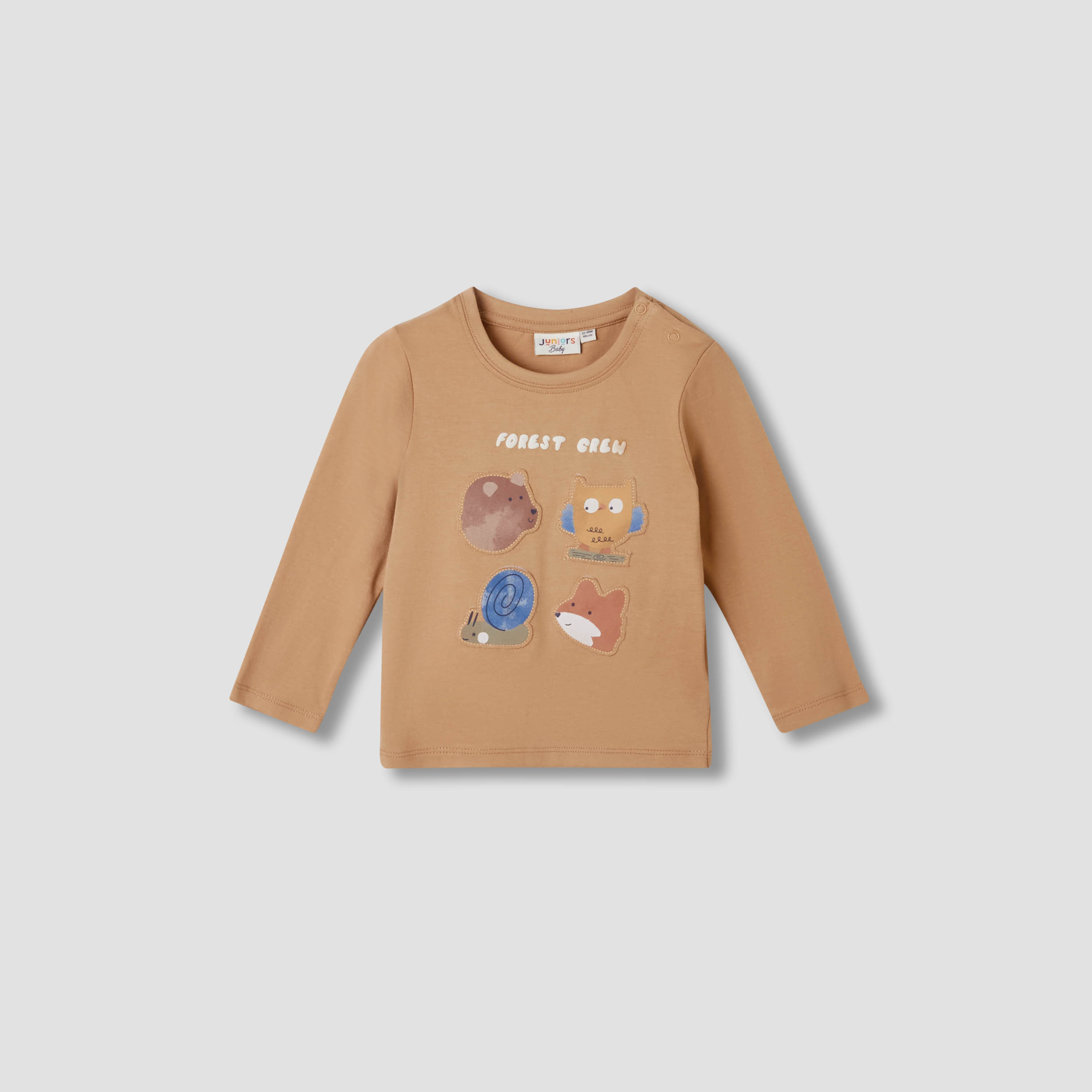 Juniors Boys T-shirt and Joggers Set with Print - Cotton - Long Sleeves - Crew Neck - Set of 3-baby-boys-clothing-setsandcoords-image-3