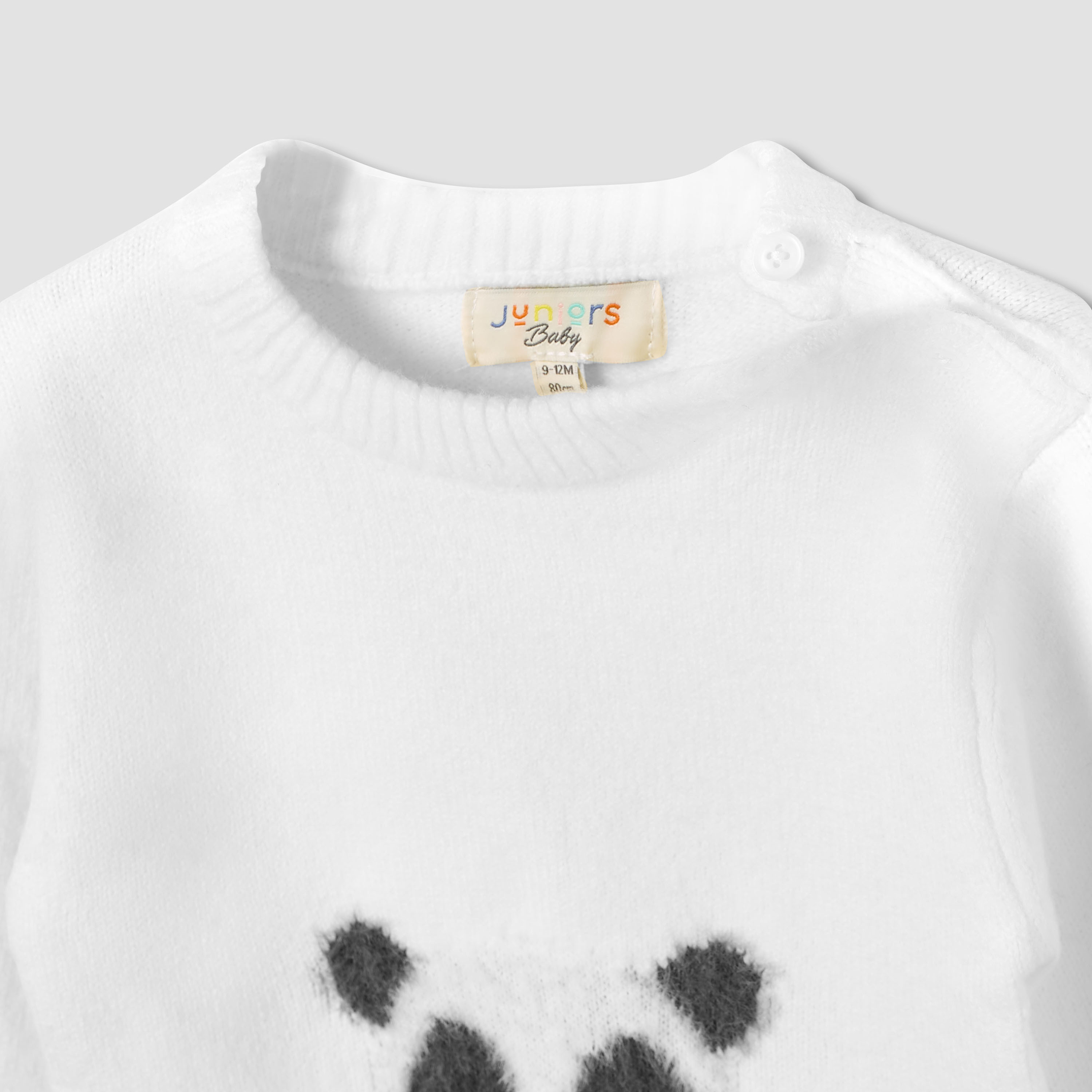 Juniors Boys Sweater and Pants Set with Panda Detail - Polyester Blend - Long Sleeves - Crew Neck-baby-boys-clothing-winterwear-setsandcoords-image-4
