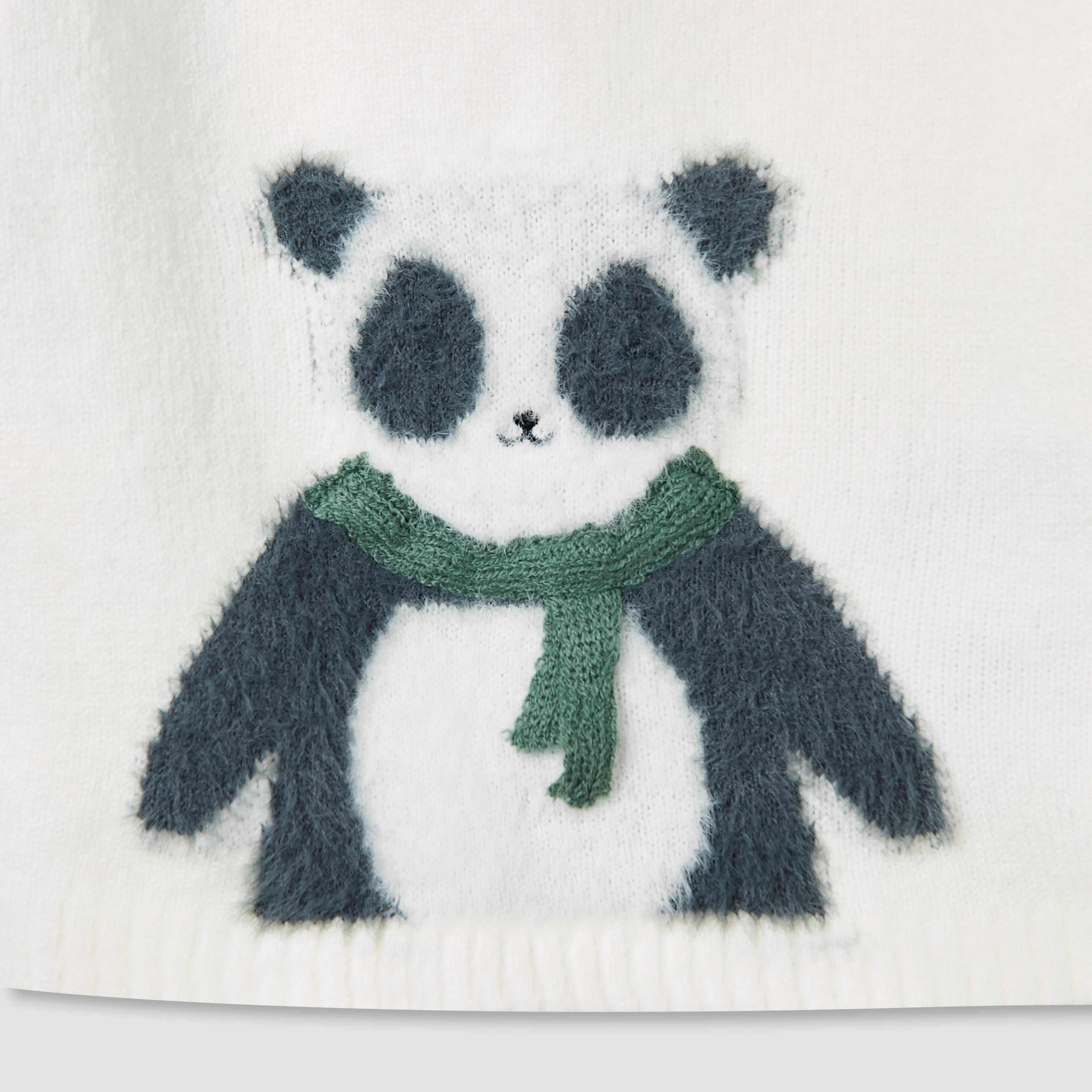 Juniors Boys Sweater and Pants Set with Panda Detail - Polyester Blend - Long Sleeves - Crew Neck-baby-boys-clothing-winterwear-setsandcoords-image-5