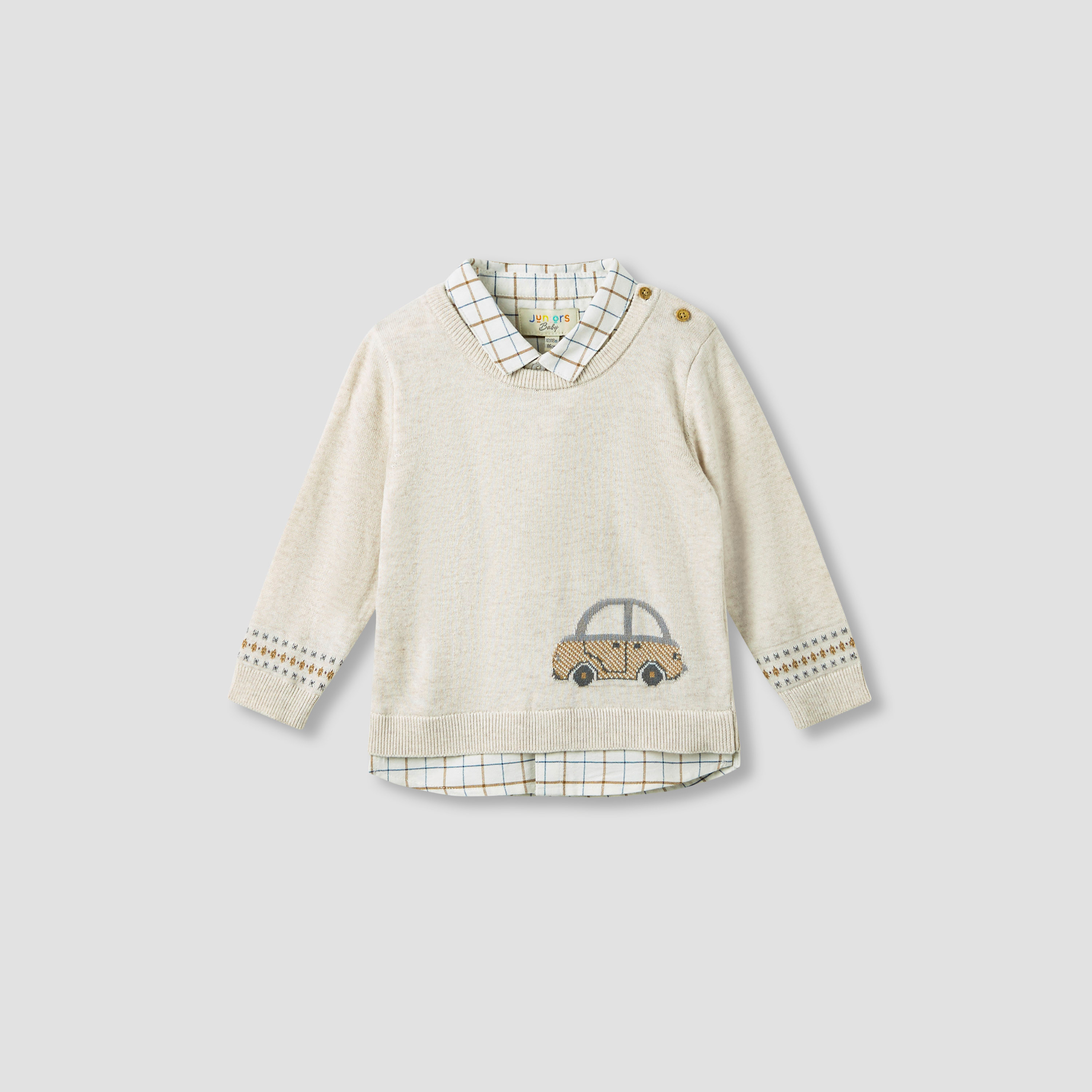 Juniors Sweater and Pant Set-baby-boys-clothing-winterwear-setsandcoords-image-2
