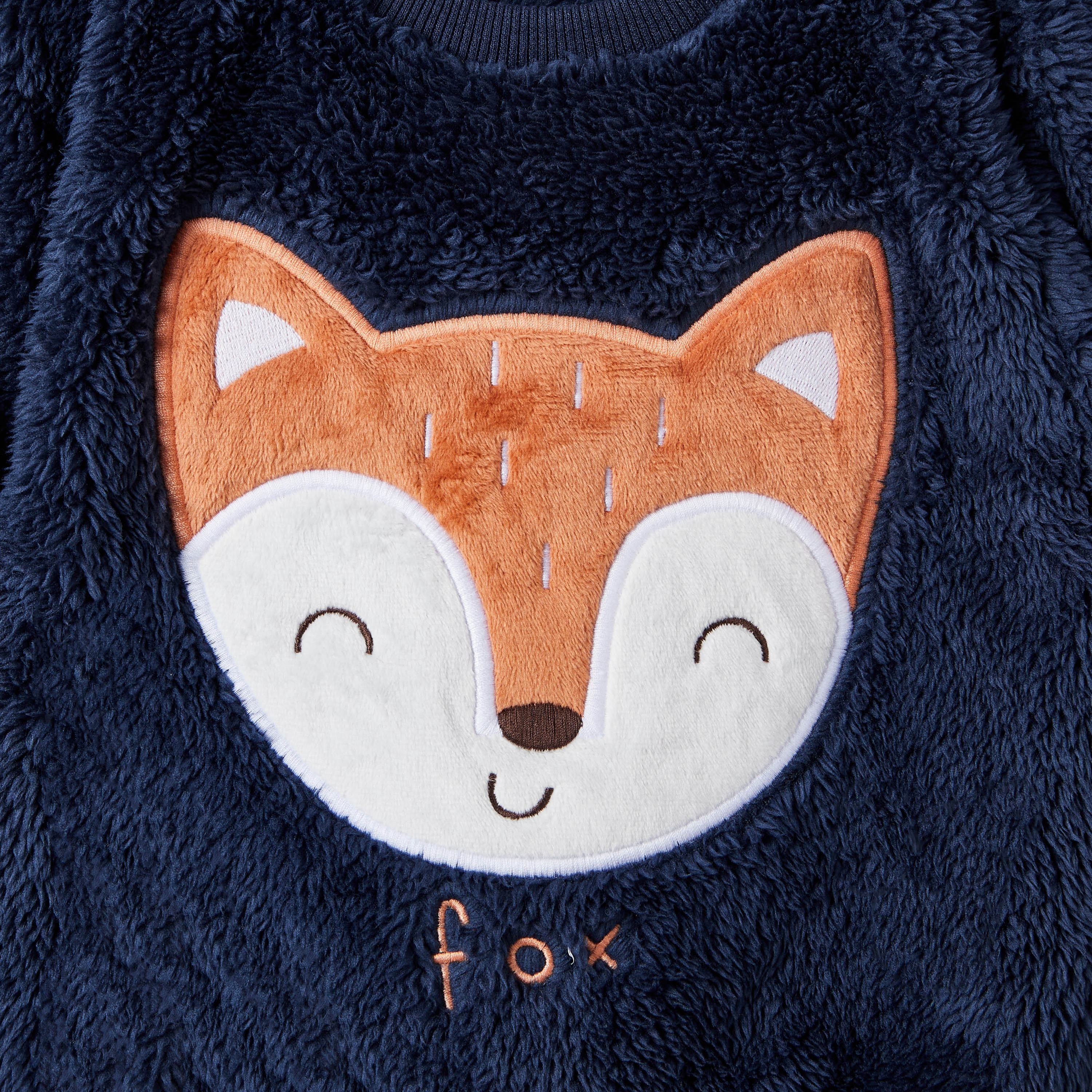 Juniors Fox Applique Sweatshirt and Joggers Set-baby-boys-clothing-winterwear-setsandcoords-image-4