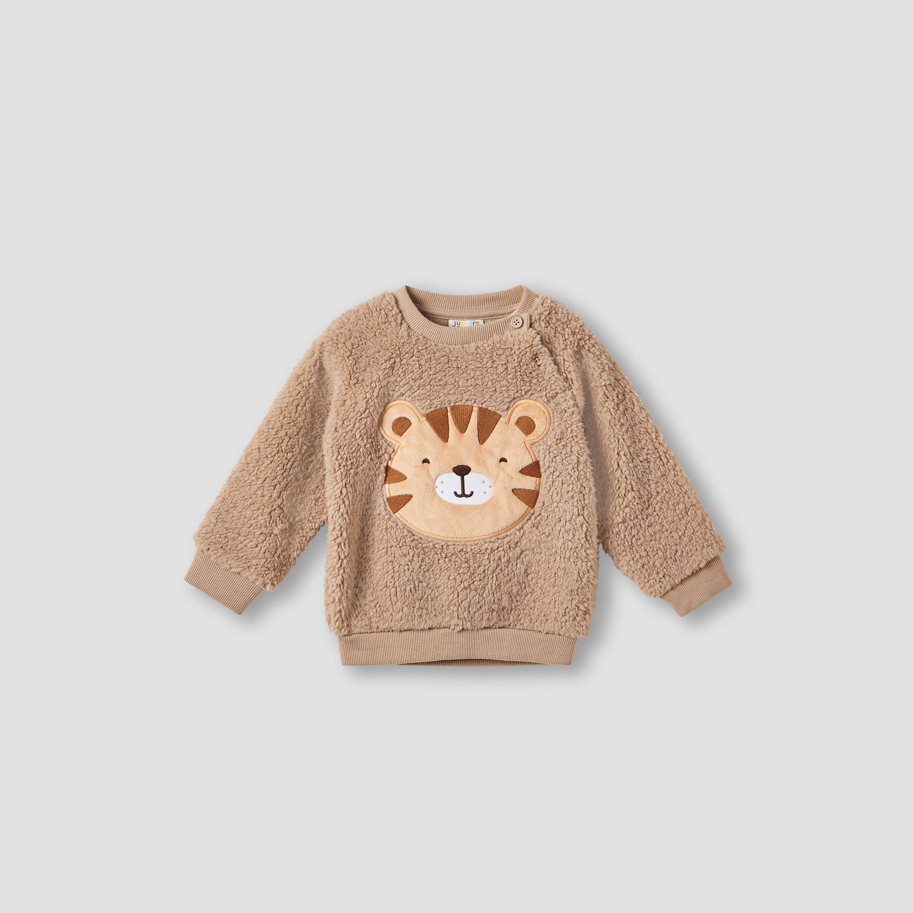 Juniors Tiger Applique Sweatshirt and Joggers Set-baby-boys-clothing-winterwear-setsandcoords-image-2