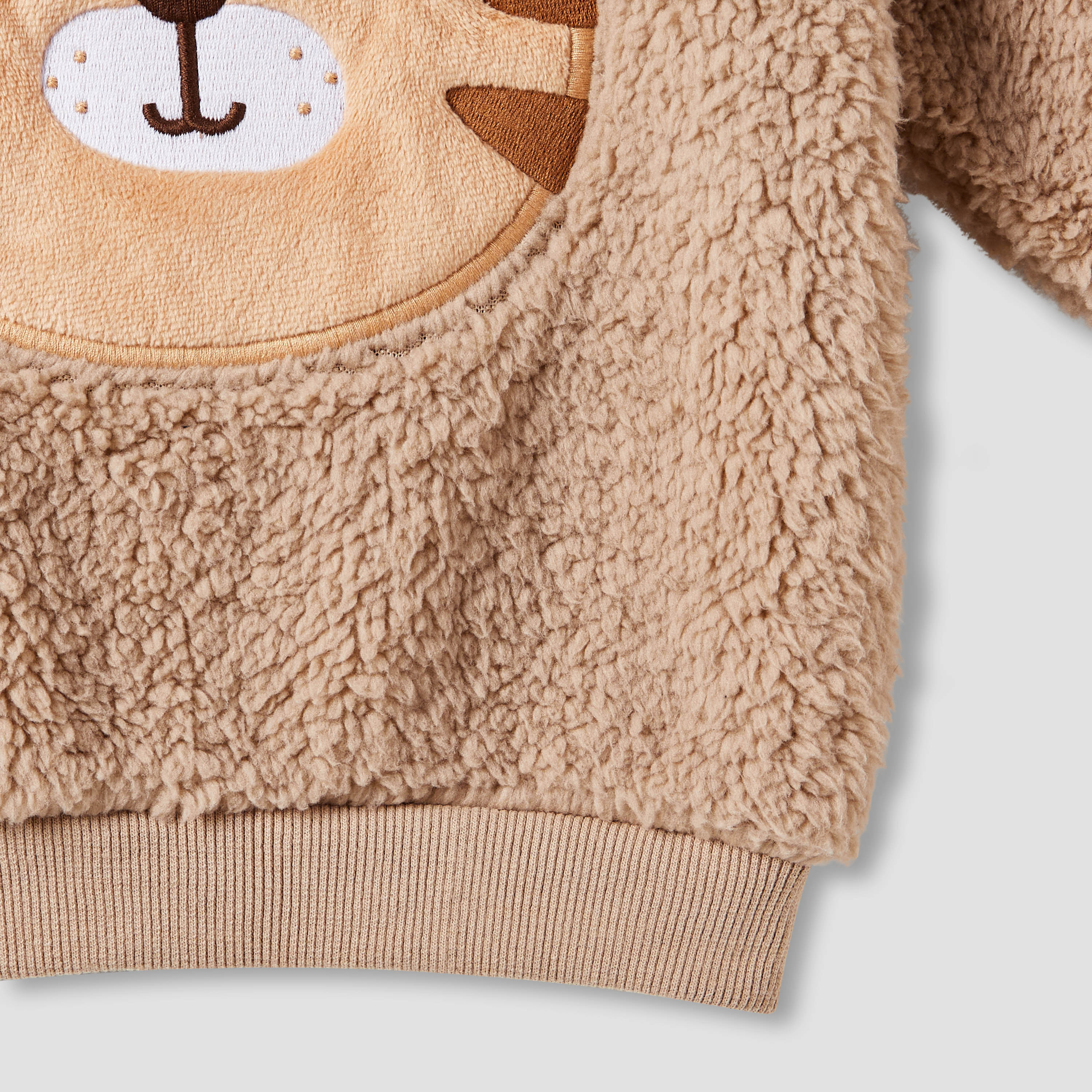 Juniors Tiger Applique Sweatshirt and Joggers Set-baby-boys-clothing-winterwear-setsandcoords-image-5