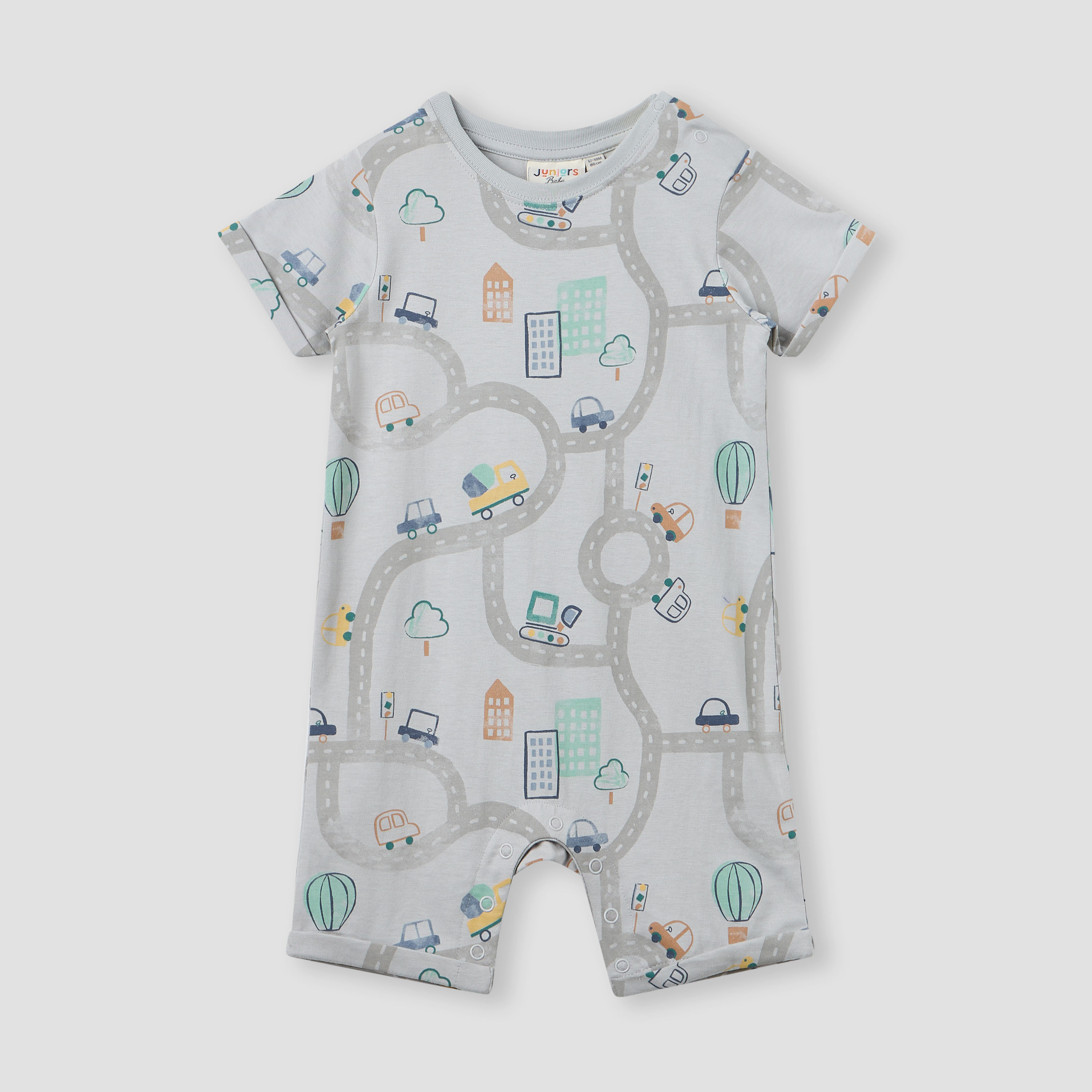 أفرول بطبعات بأكمام قصيرة قطعتين من جونيورز-baby-boys-clothing-rompers-image-6