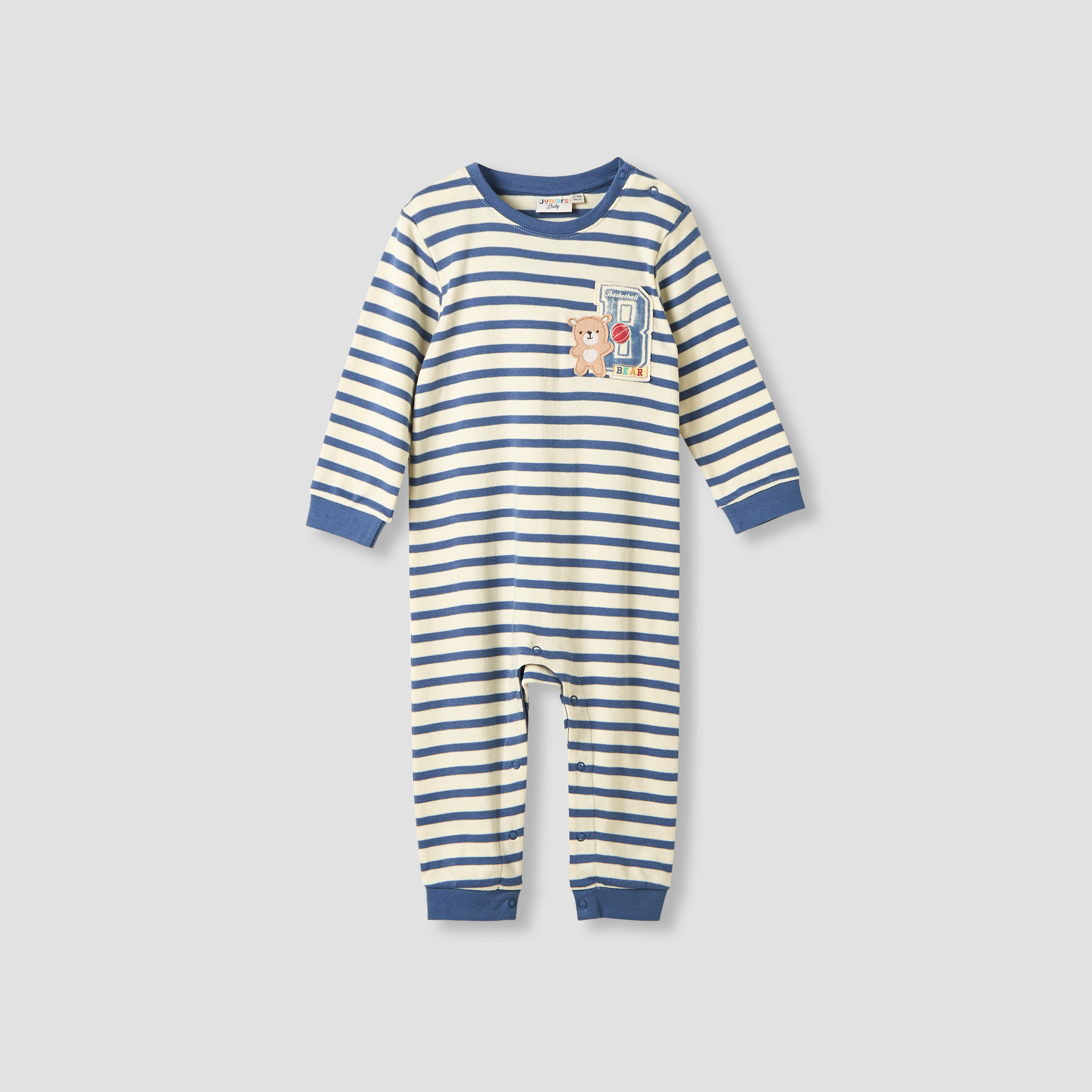 رومبر بأكمام طويلة وزخارف من جونيورز - طقم من قطعتين-baby-boys-clothing-rompers-image-2